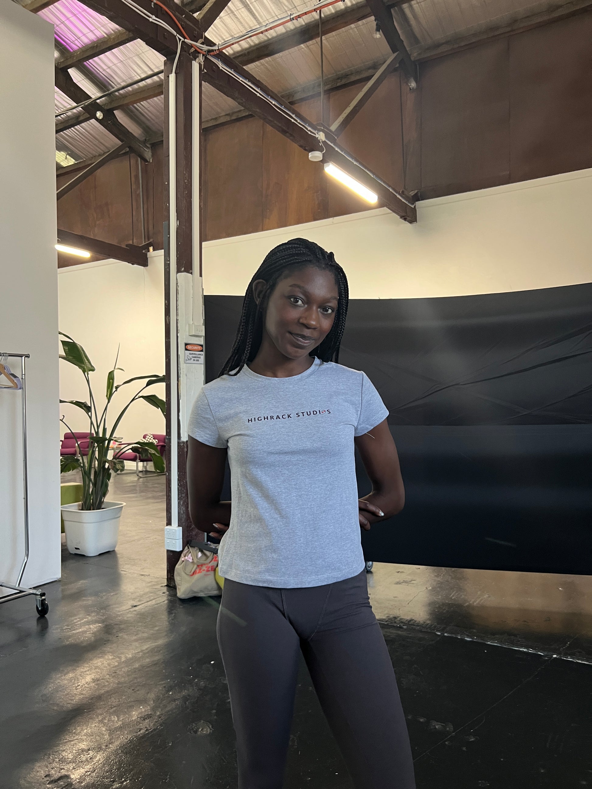 90s Grey Baby Tee