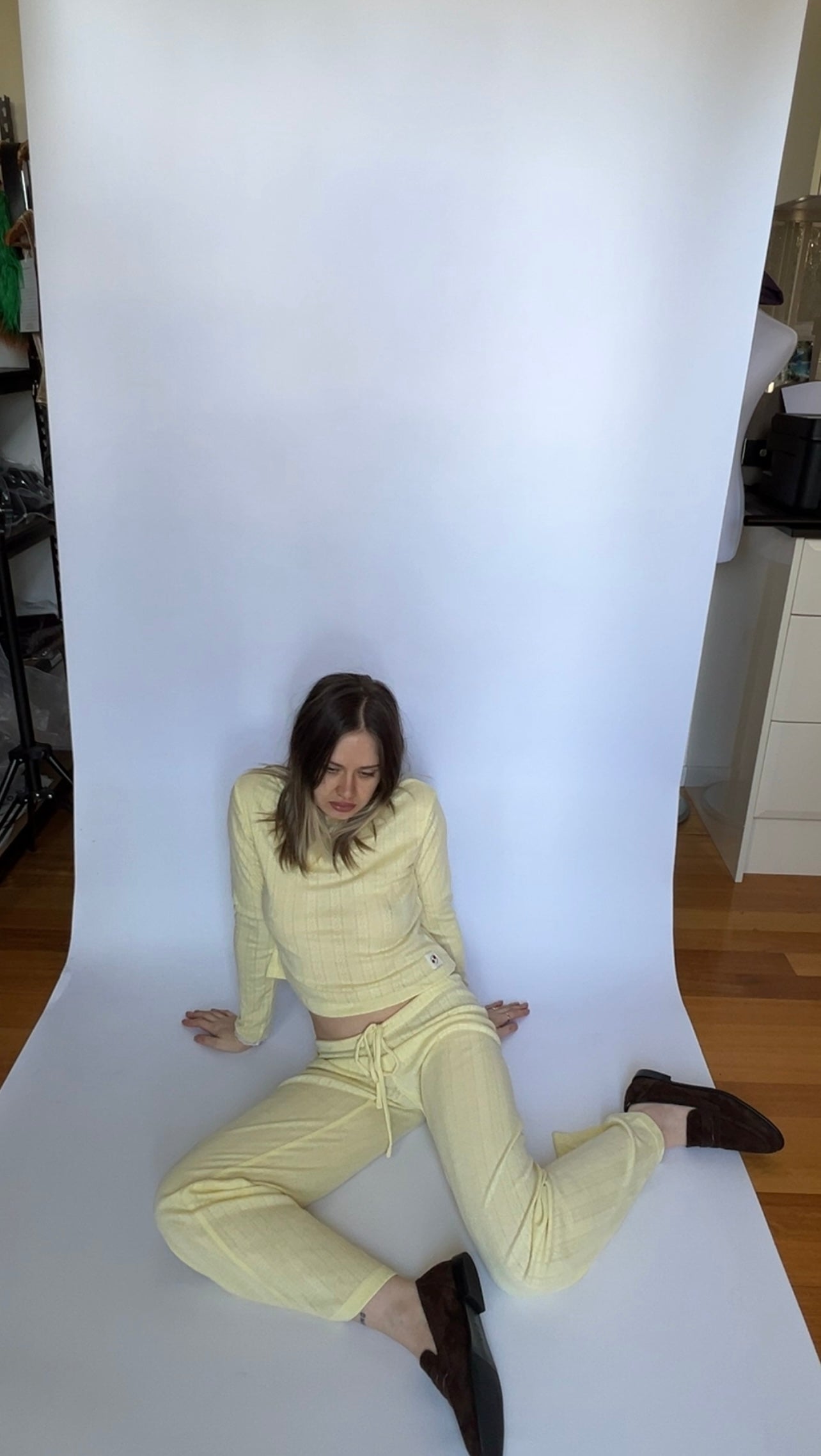 Pointelle Long Sleeve — Lemon