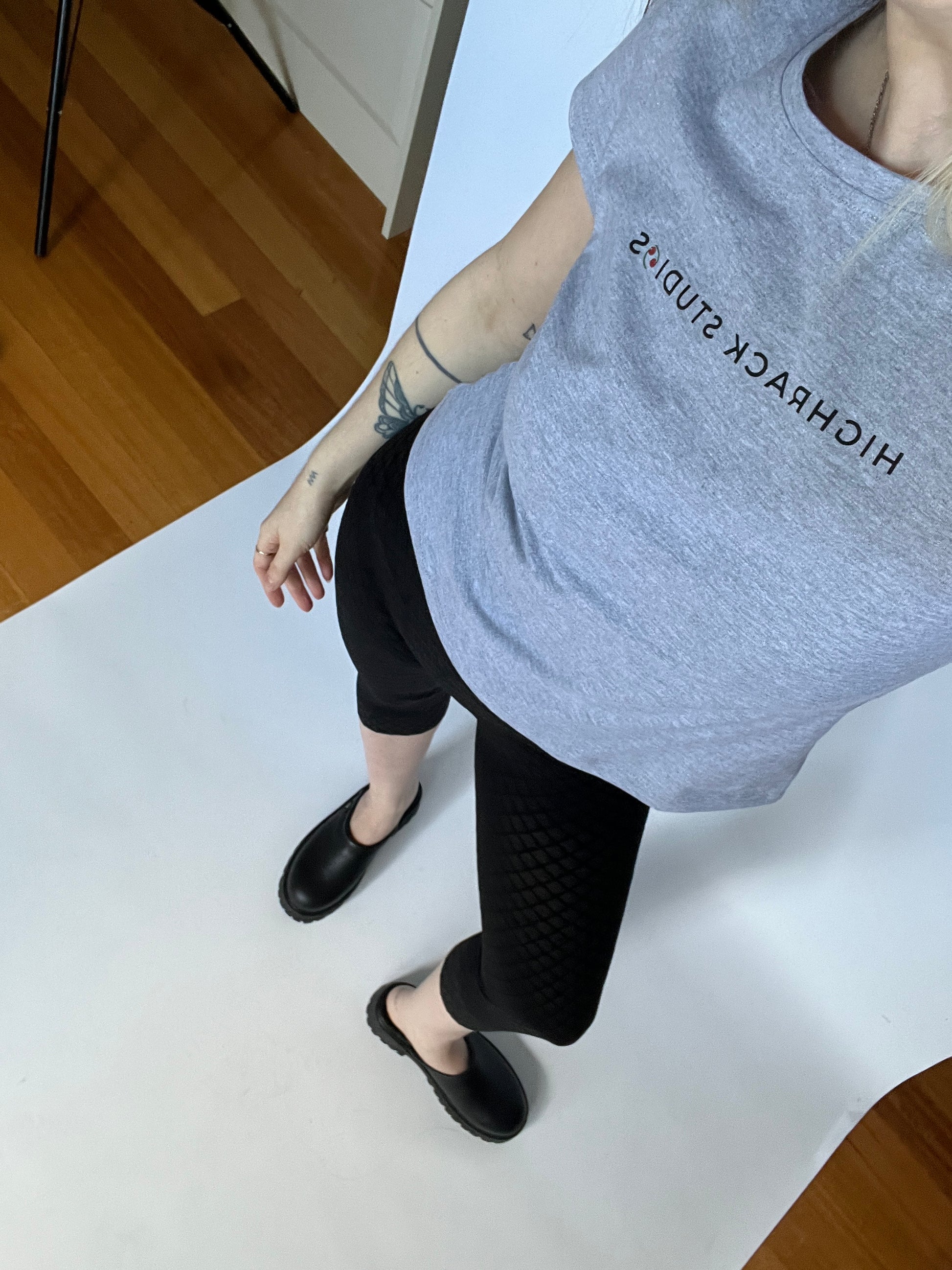 90s Grey Baby Tee