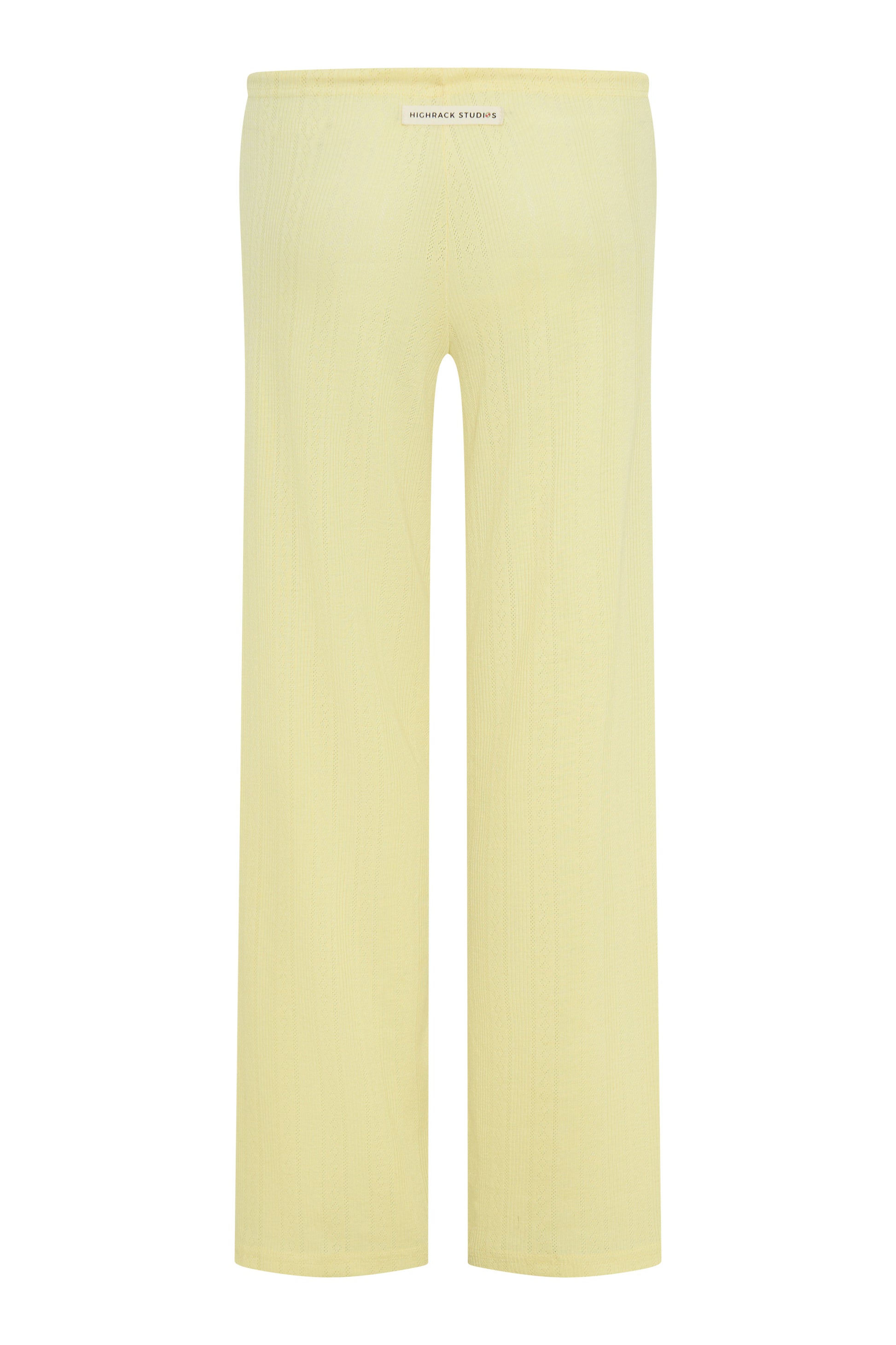 Dusty Lounge Pants — Lemon Pointelle