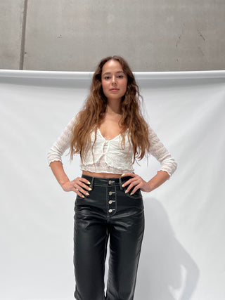 Jett Faux Leather Jeans — Limited Edition