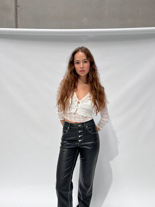 Jett Faux Leather Jeans — Limited Edition