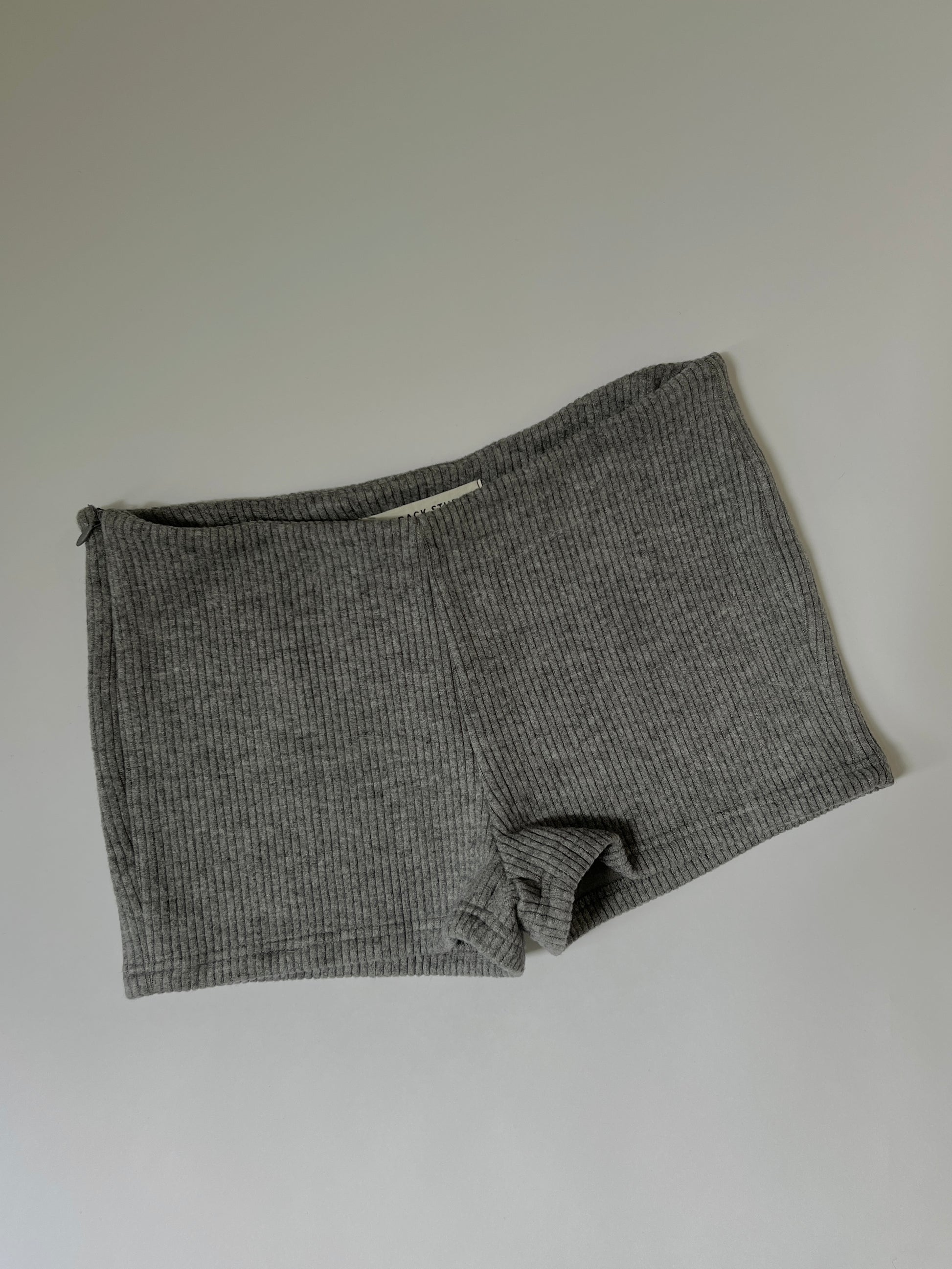 Tiny Shorts  — Grey Knit