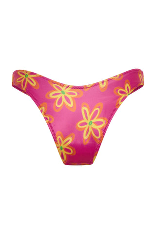 Dolphin Magic 80's Bottoms — Pink Flower