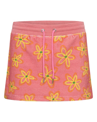Malibu Mini Skirt — Pink Flower