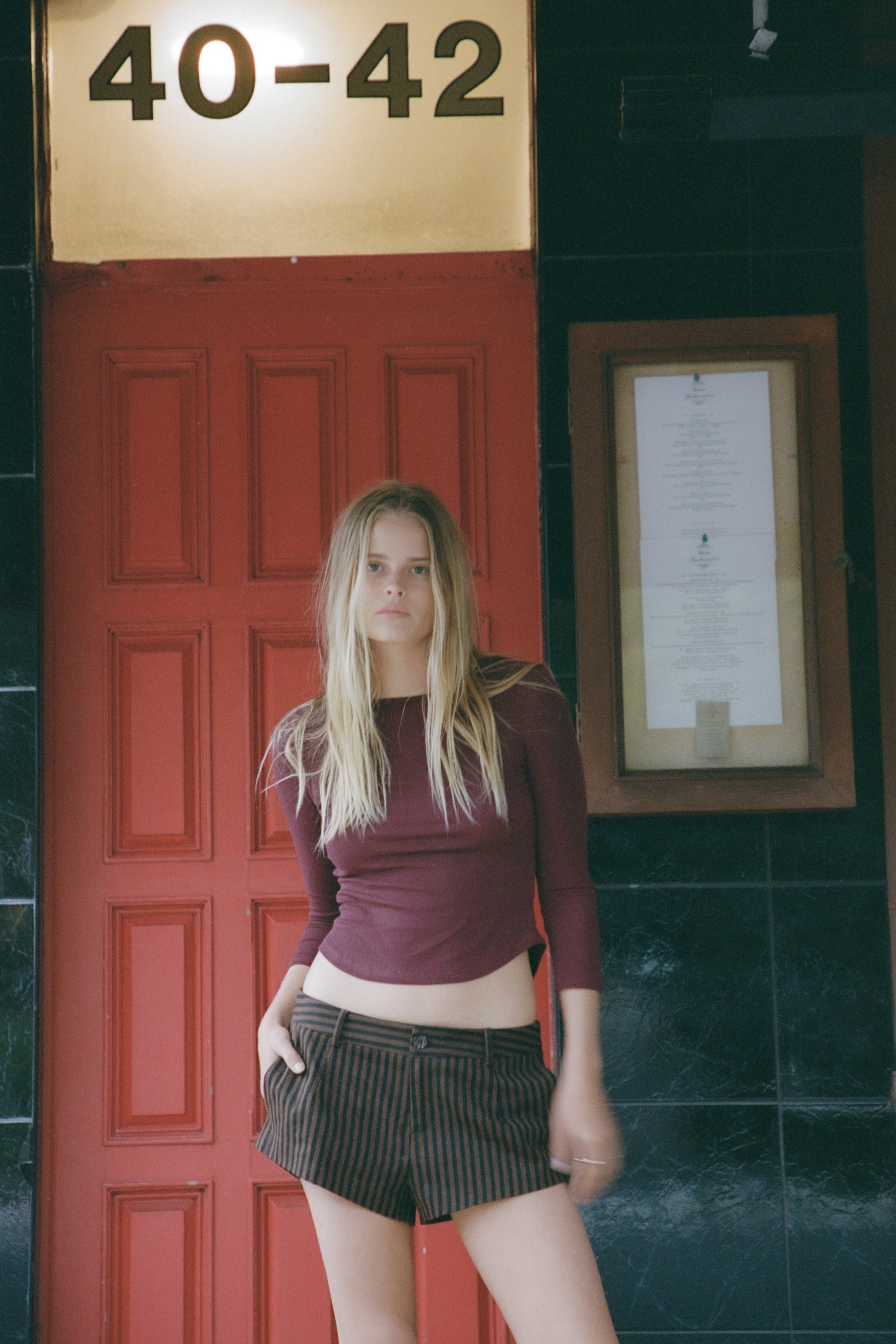 Off Duty Top — Oxblood