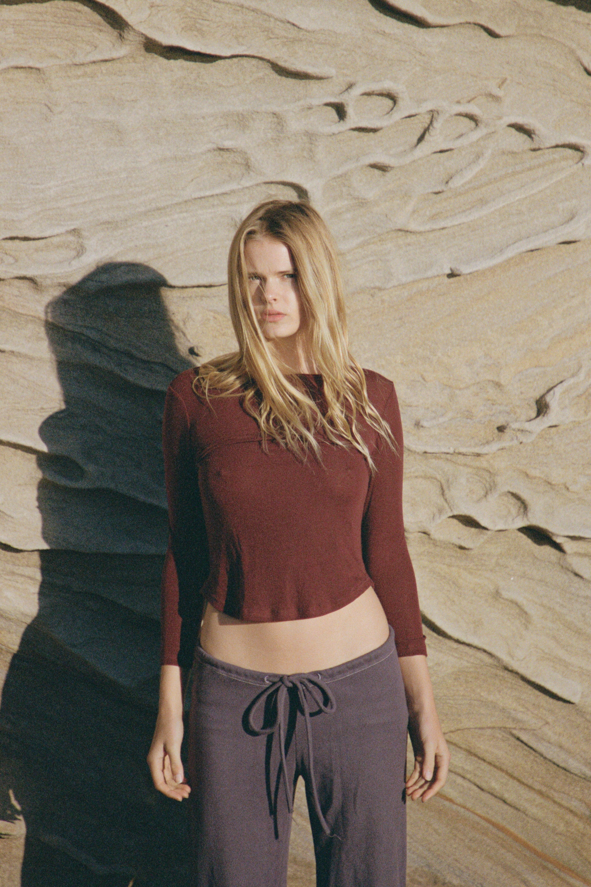 Off Duty Top — Oxblood