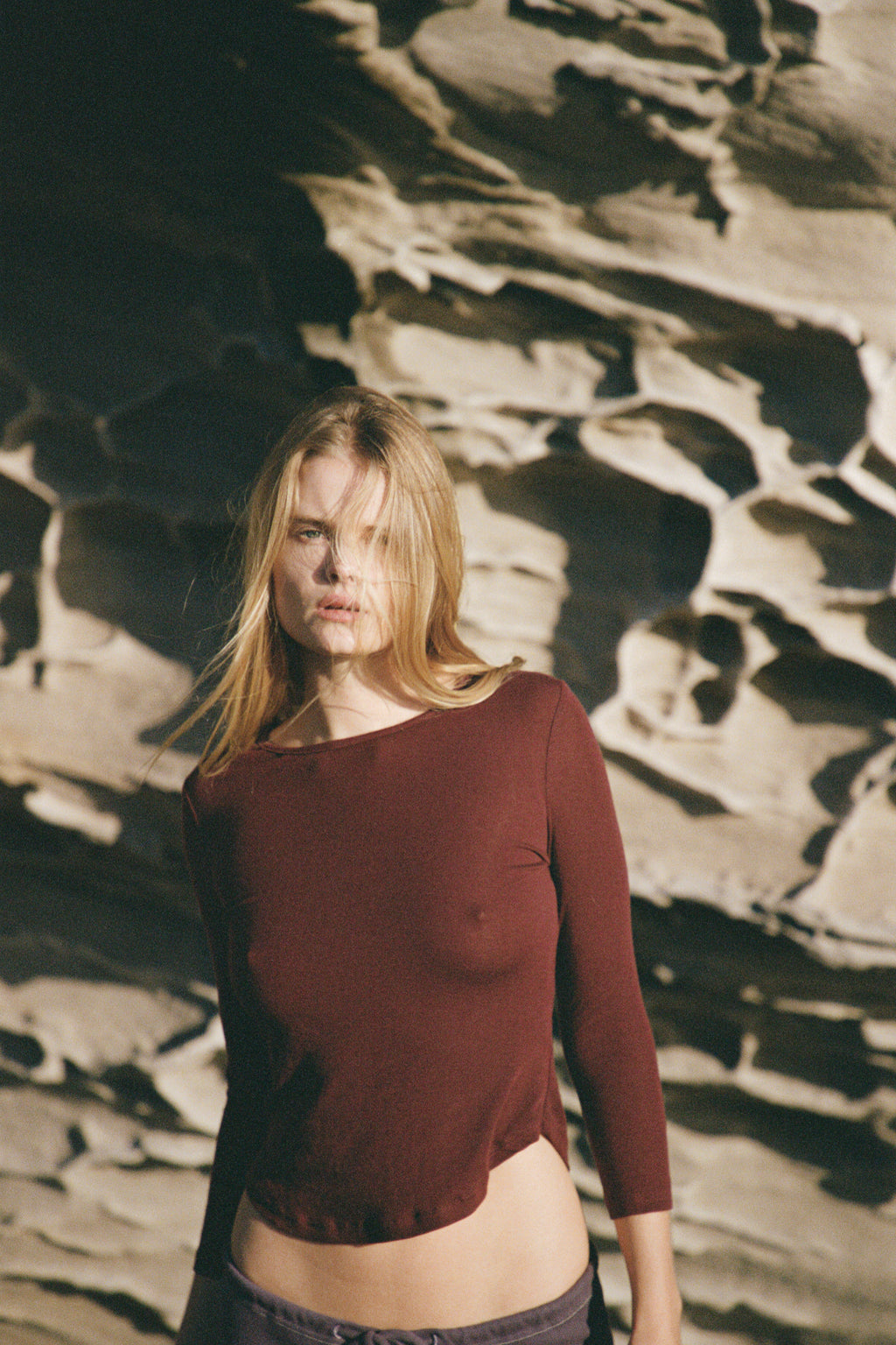 Off Duty Top — Oxblood