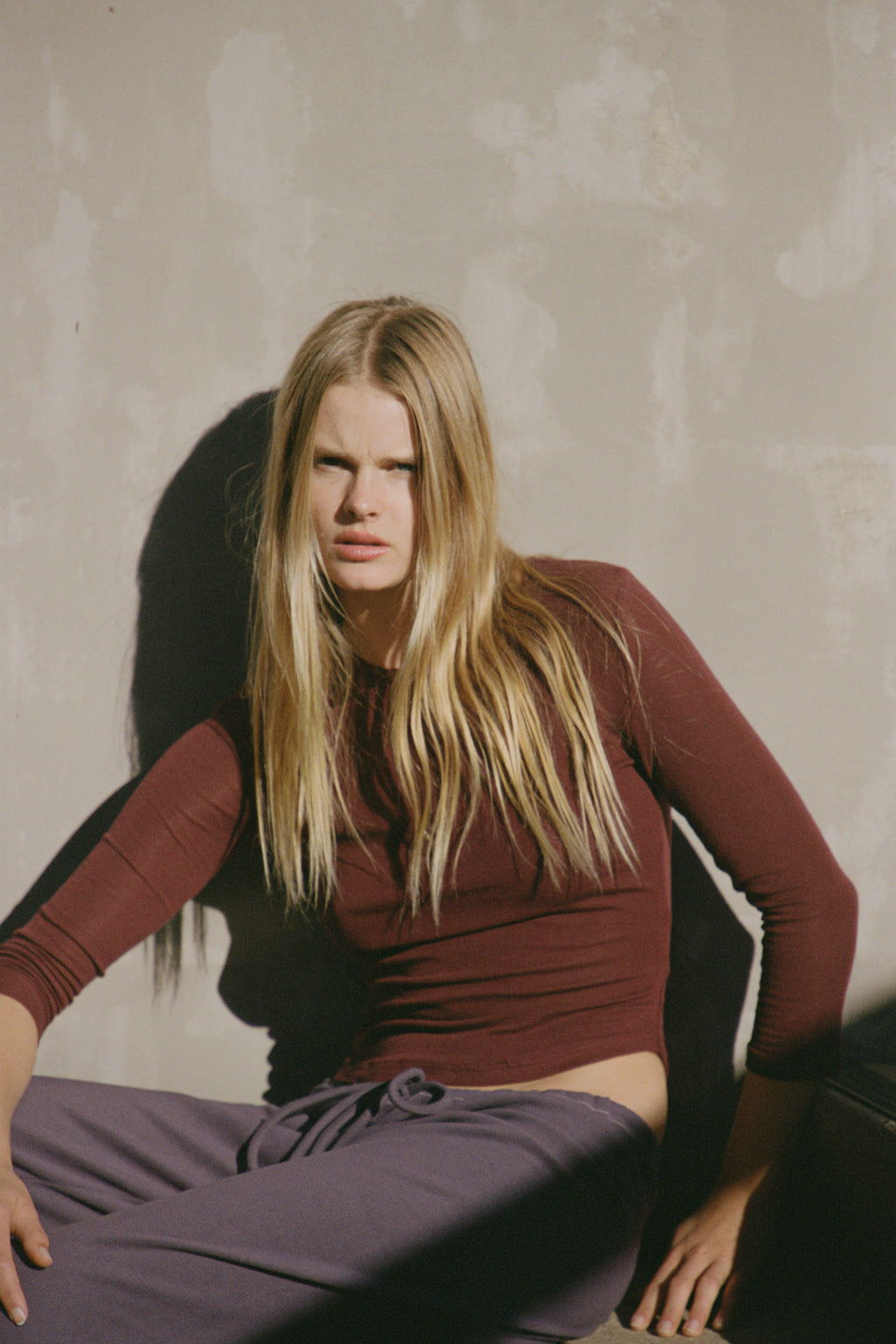 Off Duty Top — Oxblood