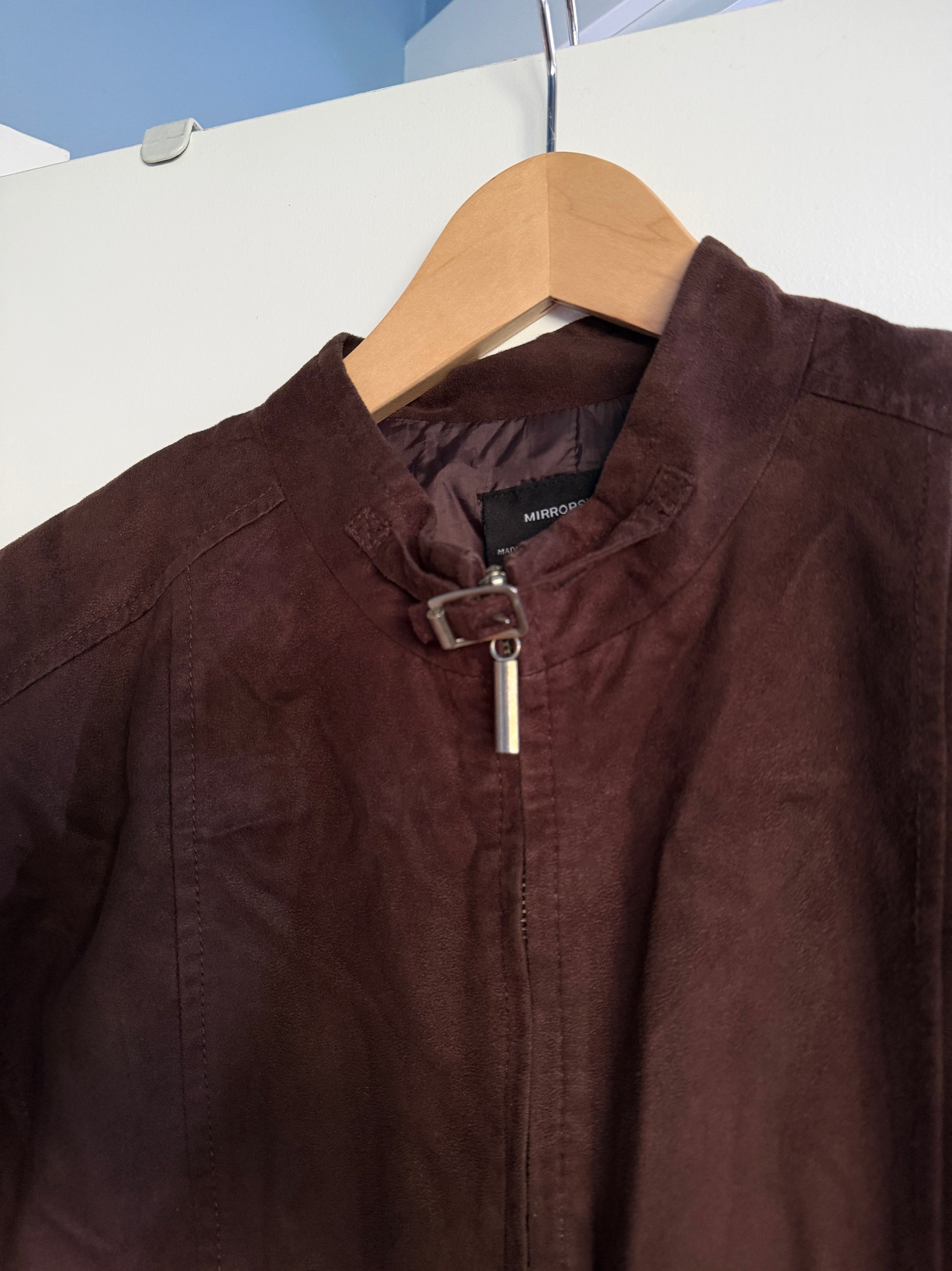 Faux Suede Buckle Jacket (18/20)