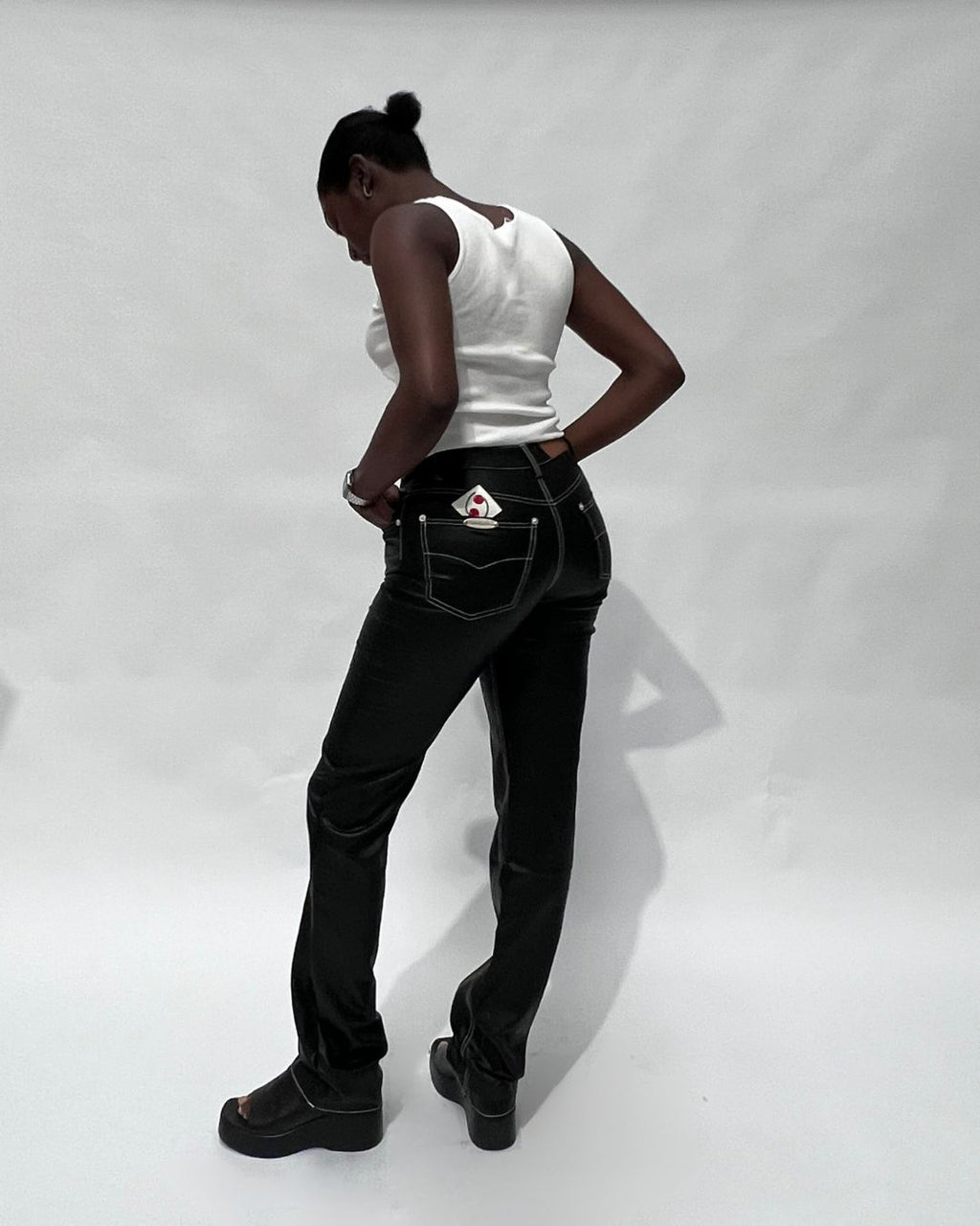 Jett Faux Leather Jeans — Limited Edition