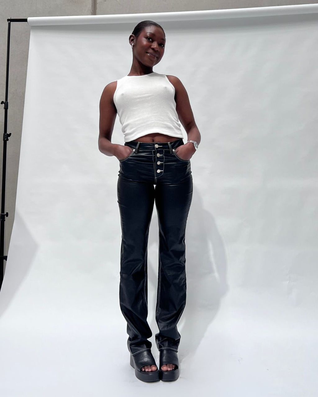 Jett Faux Leather Jeans — Limited Edition