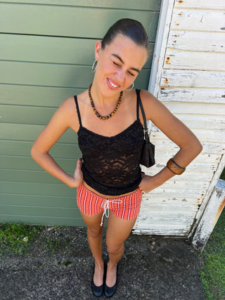 Tiny Shorts  — Terra (Lace up)