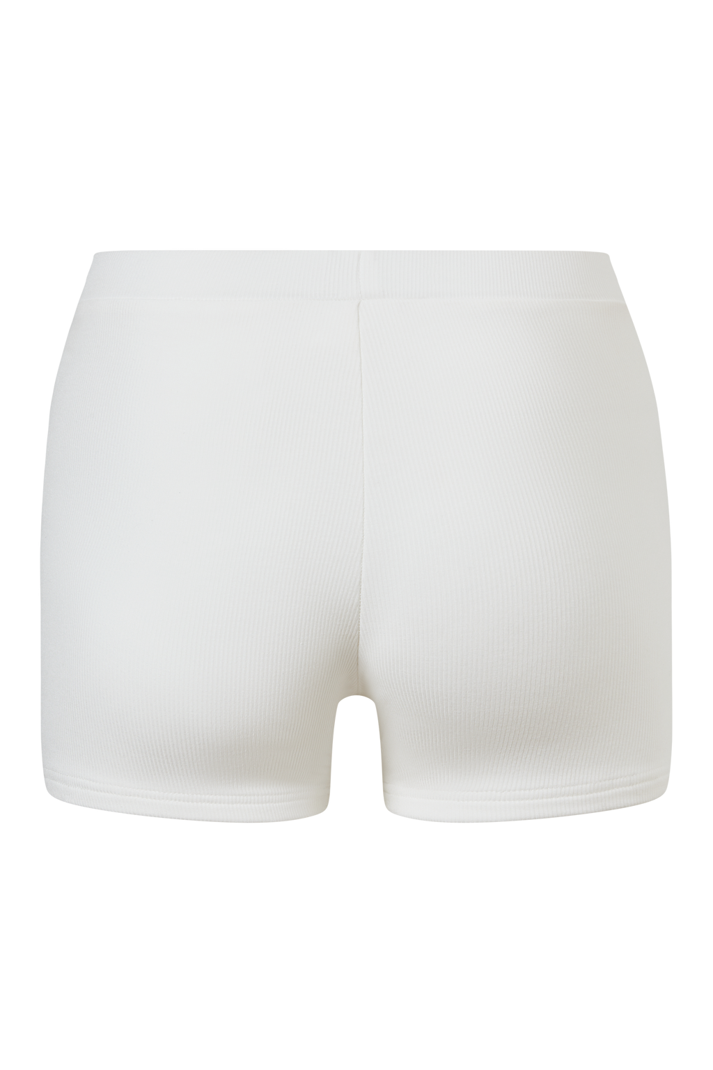Sublime Rib Biker Shorts — White