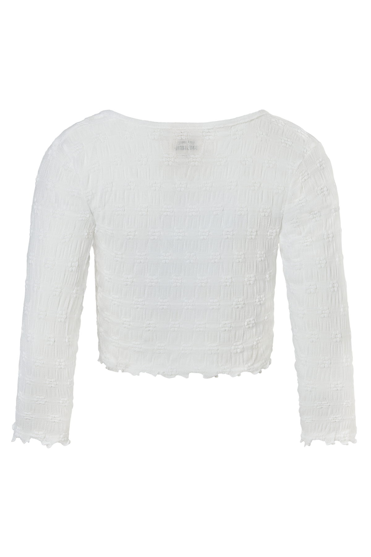 Salem Mesh Cardigan — White