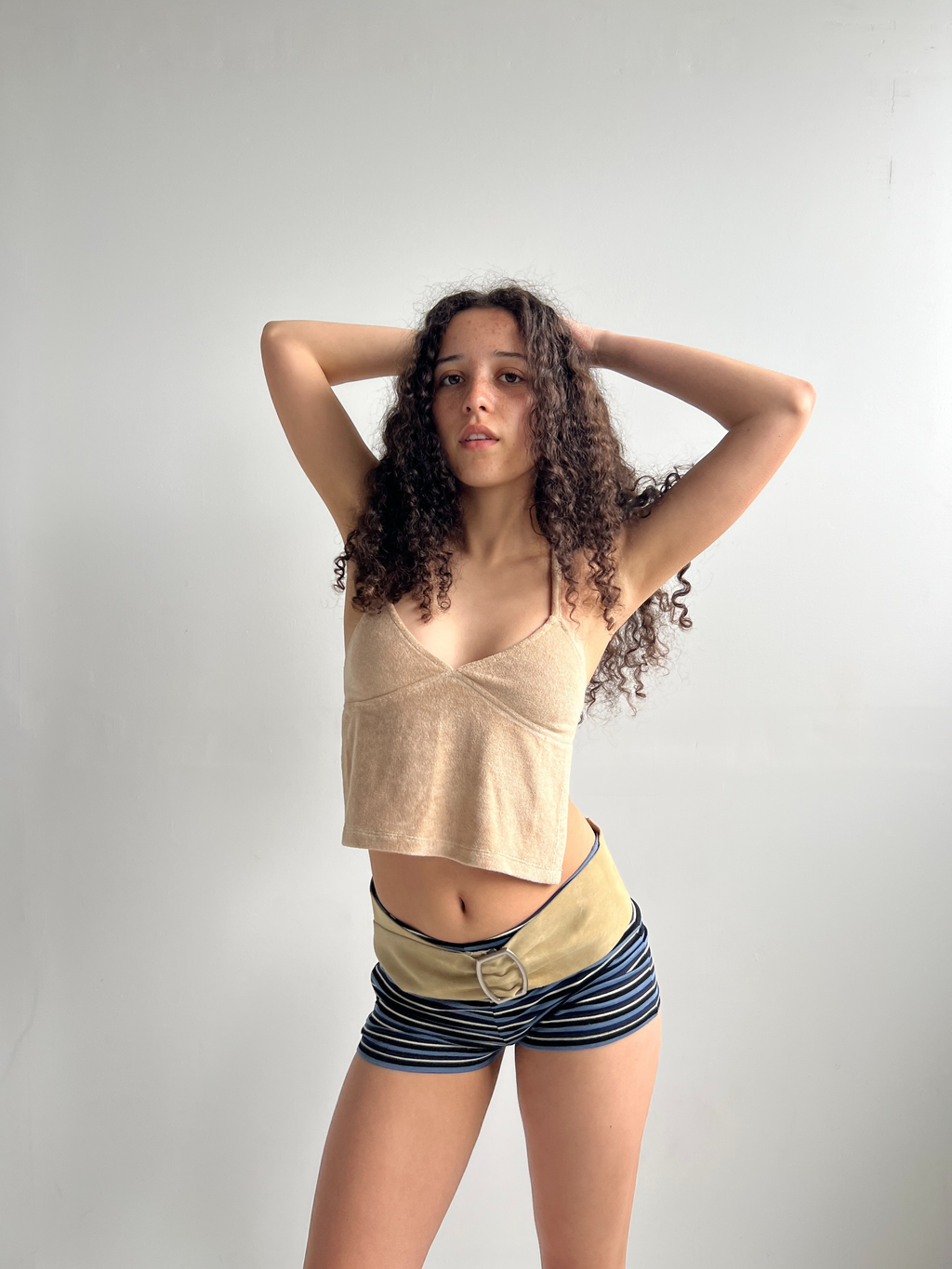 Tiny Shorts  — Blue Stripe