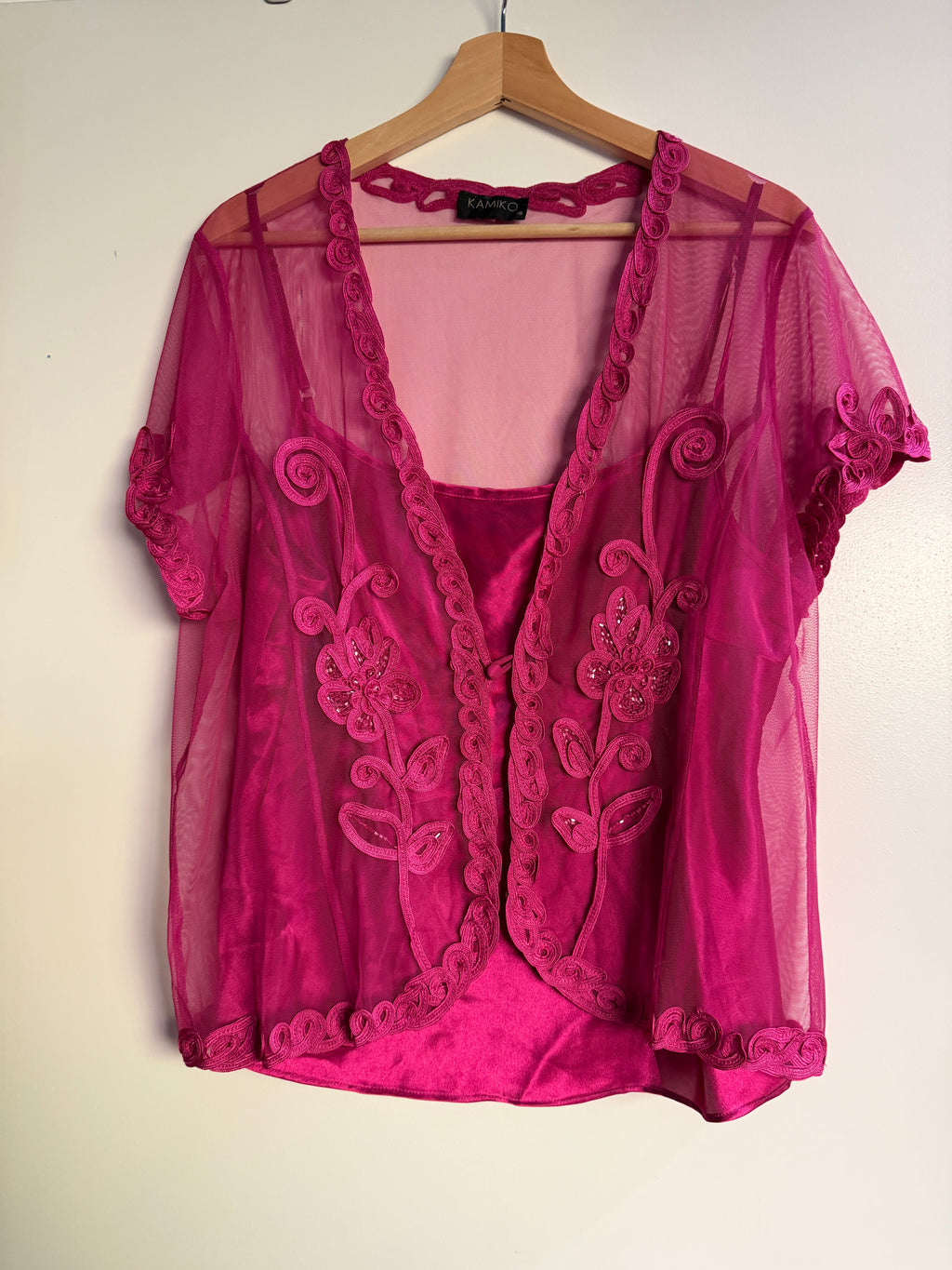 Pink embellished Top (16/18)