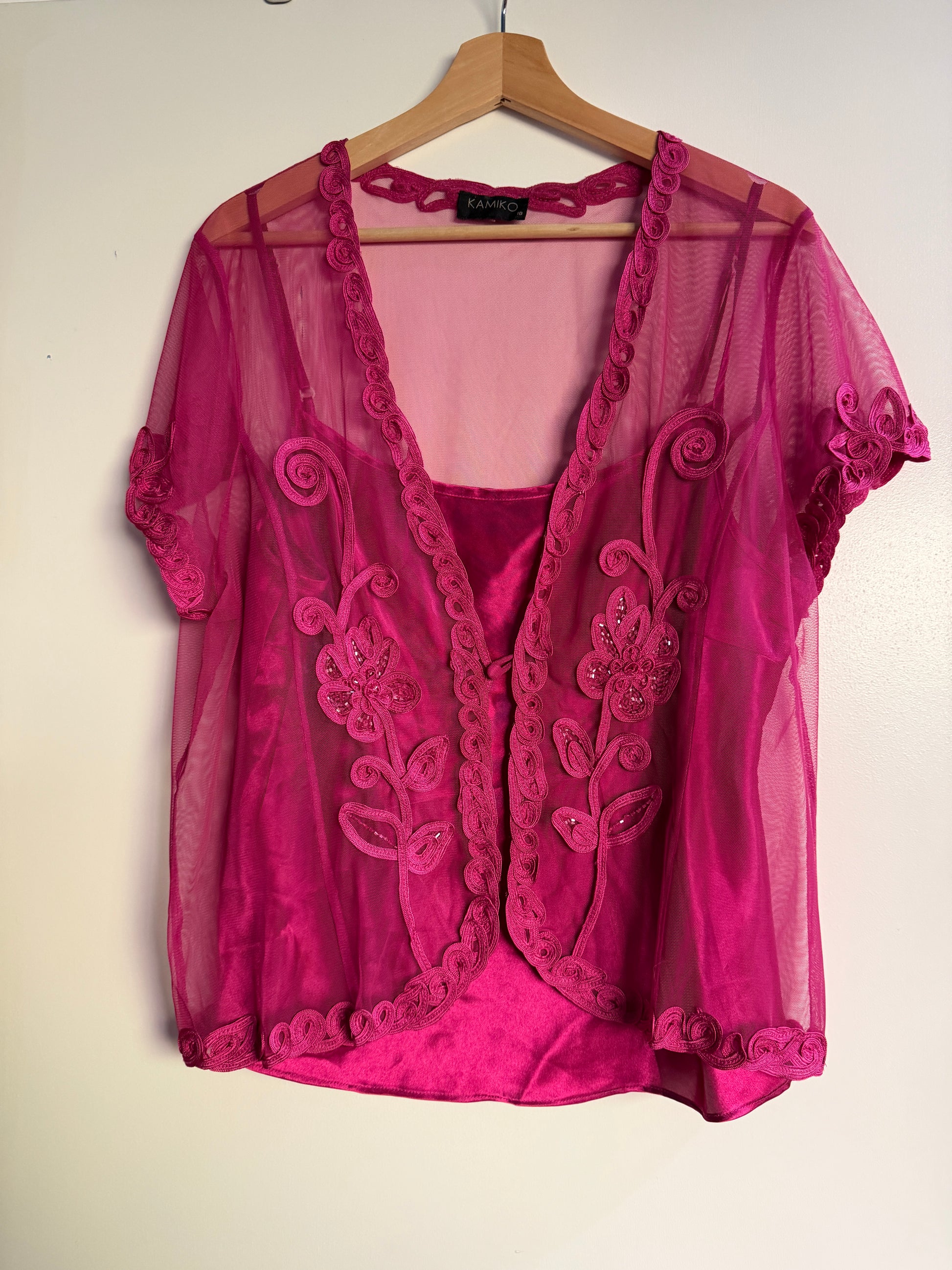 Pink embellished Top (16/18)