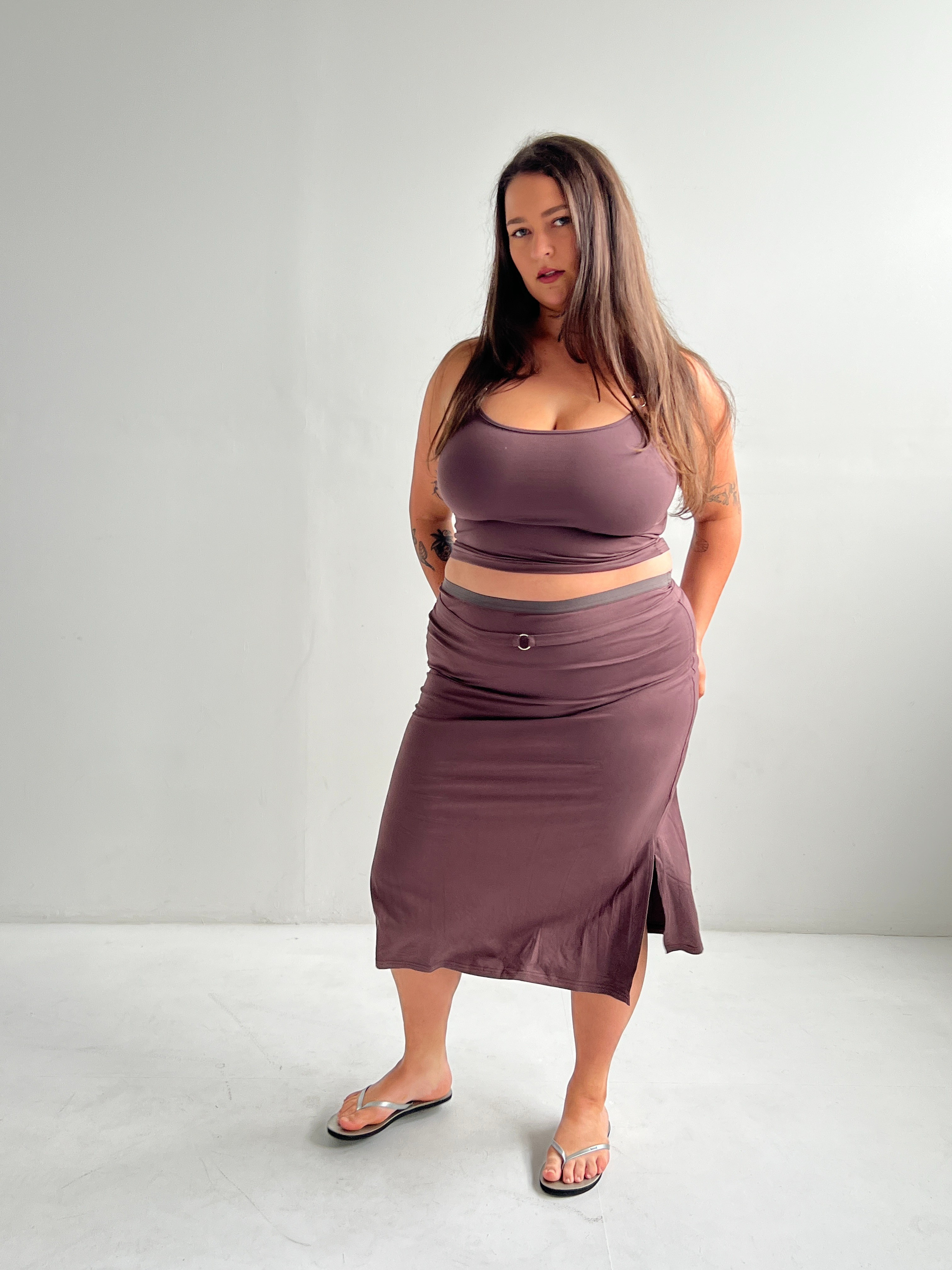Aquila O'Ring Tank Top — Umber