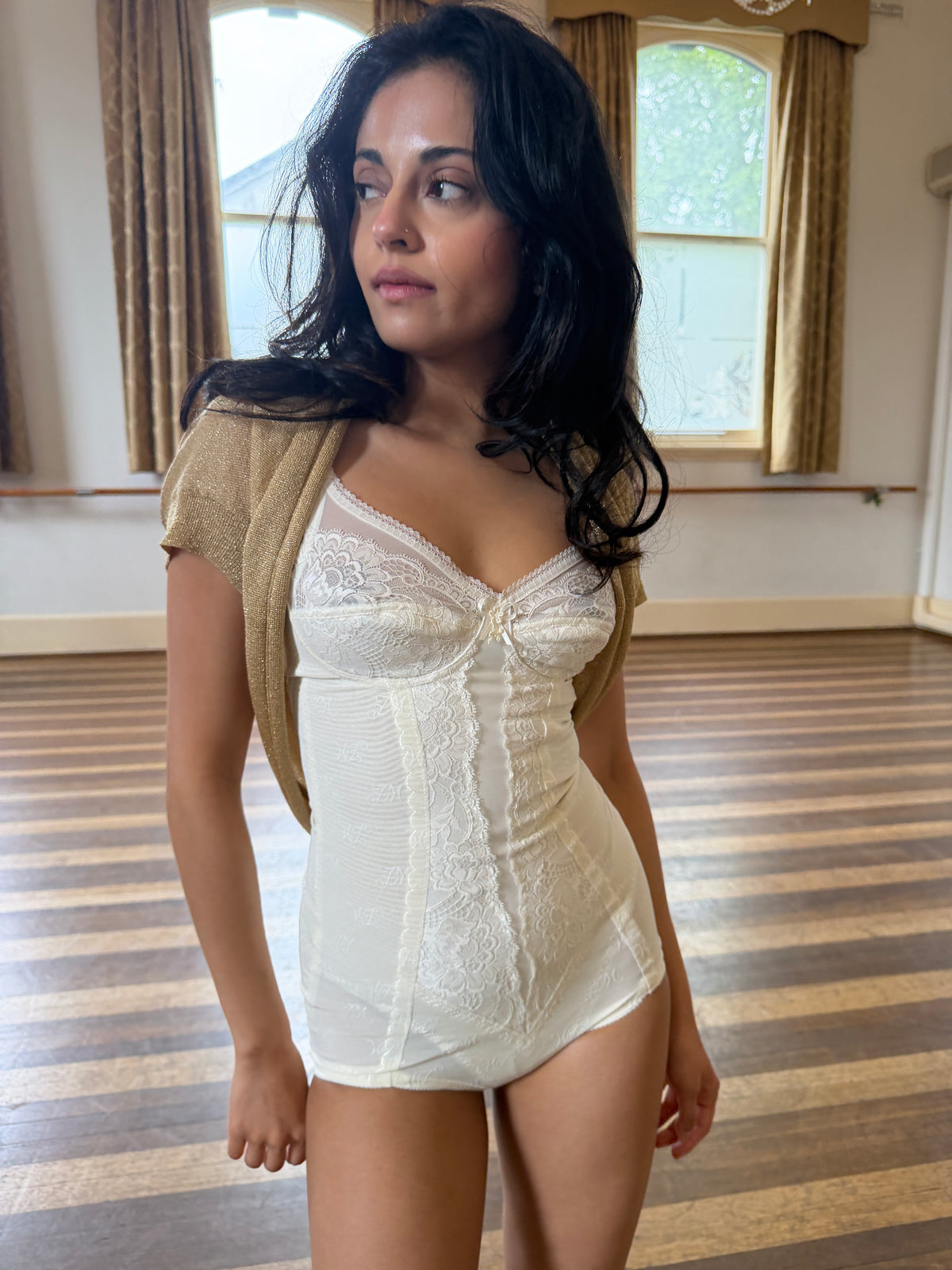 DKNY Lurex Gold Bolero (Fits XS-M)