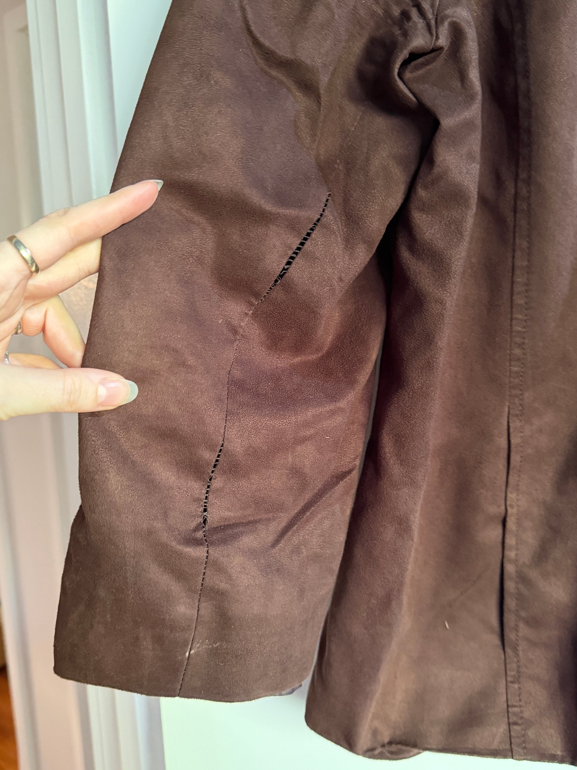 Faux Suede Buckle Jacket (18/20)