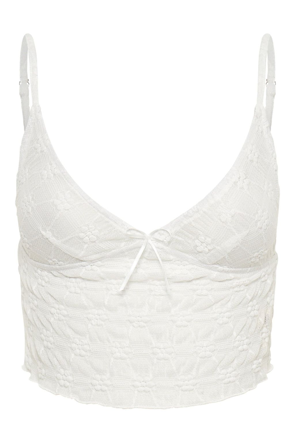 Hilda Mesh Cami — White