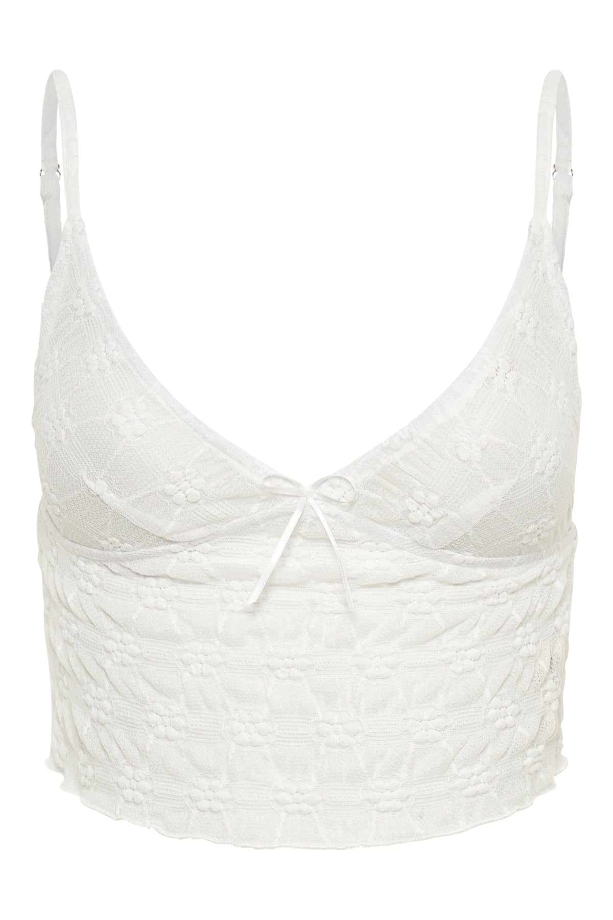Hilda Mesh Cami — White