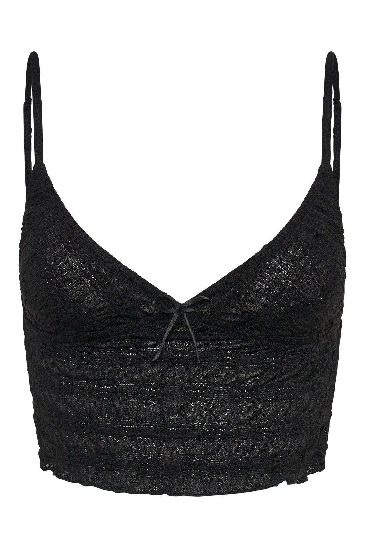 Hilda Mesh Cami — Black