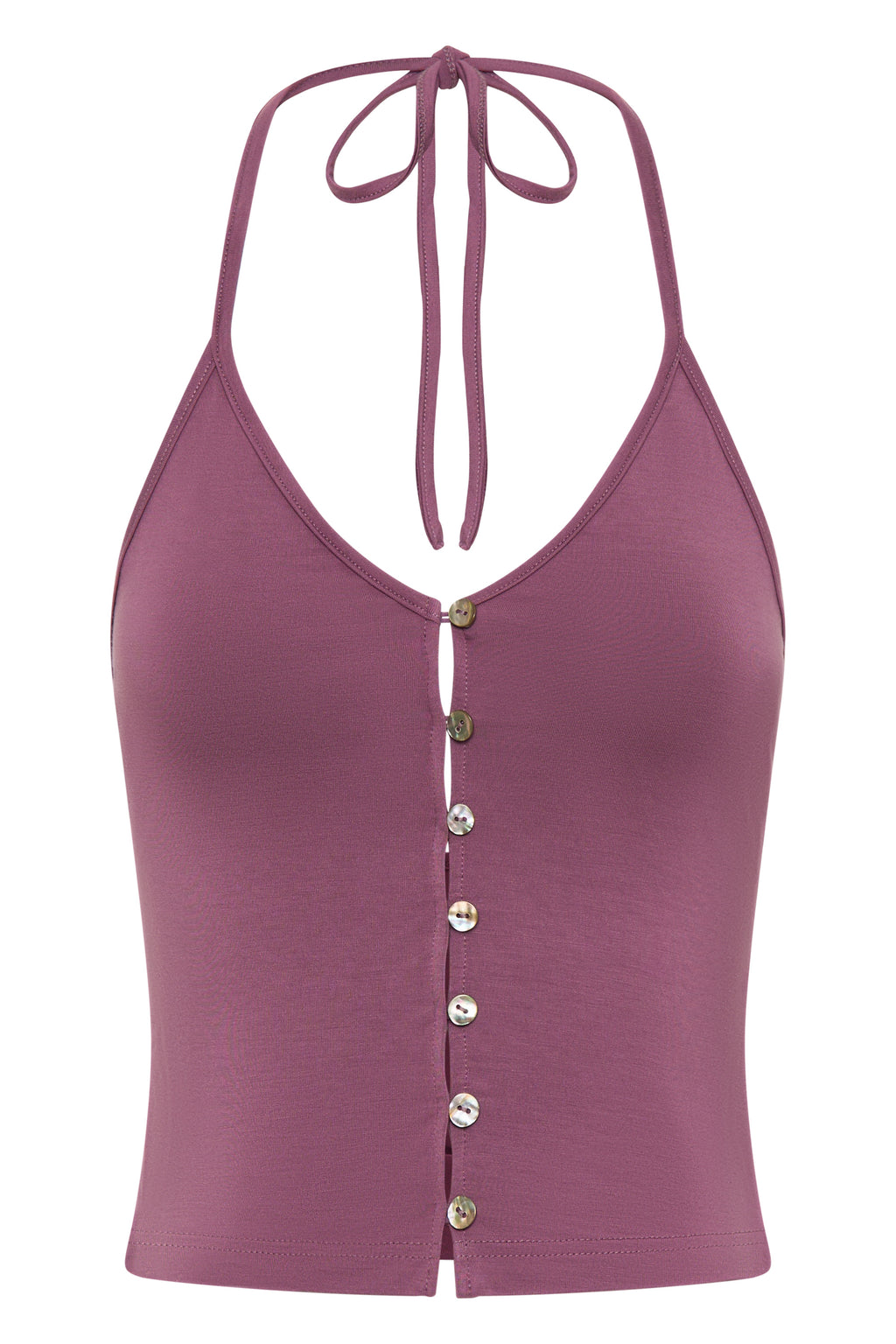 Bliss Halter Top — Mauve