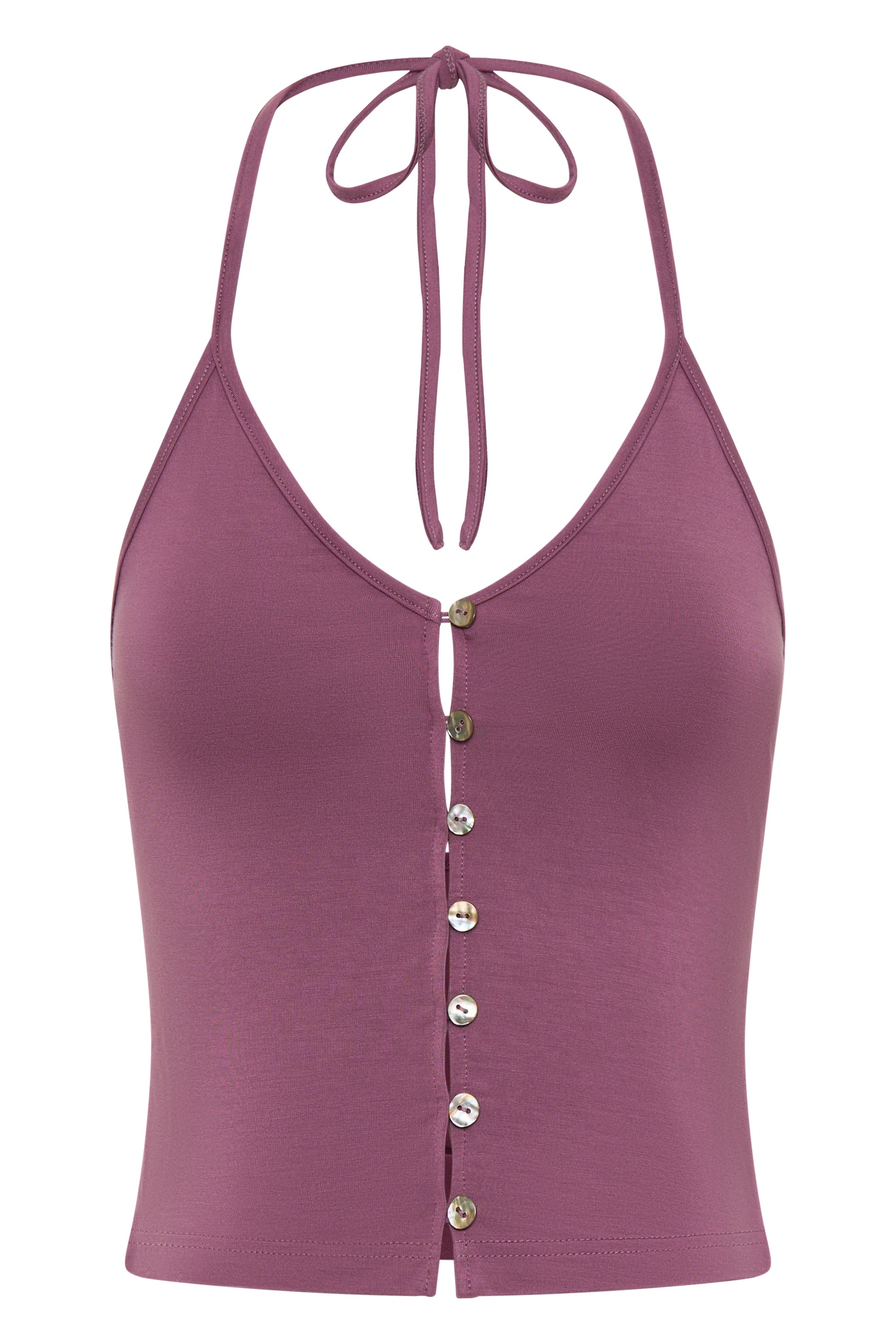 Bliss Halter Top — Mauve