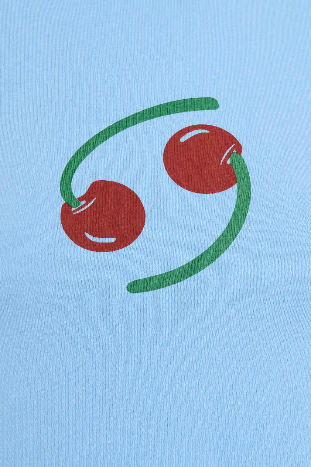 Iconic Cherry Tee - Baby Blue
