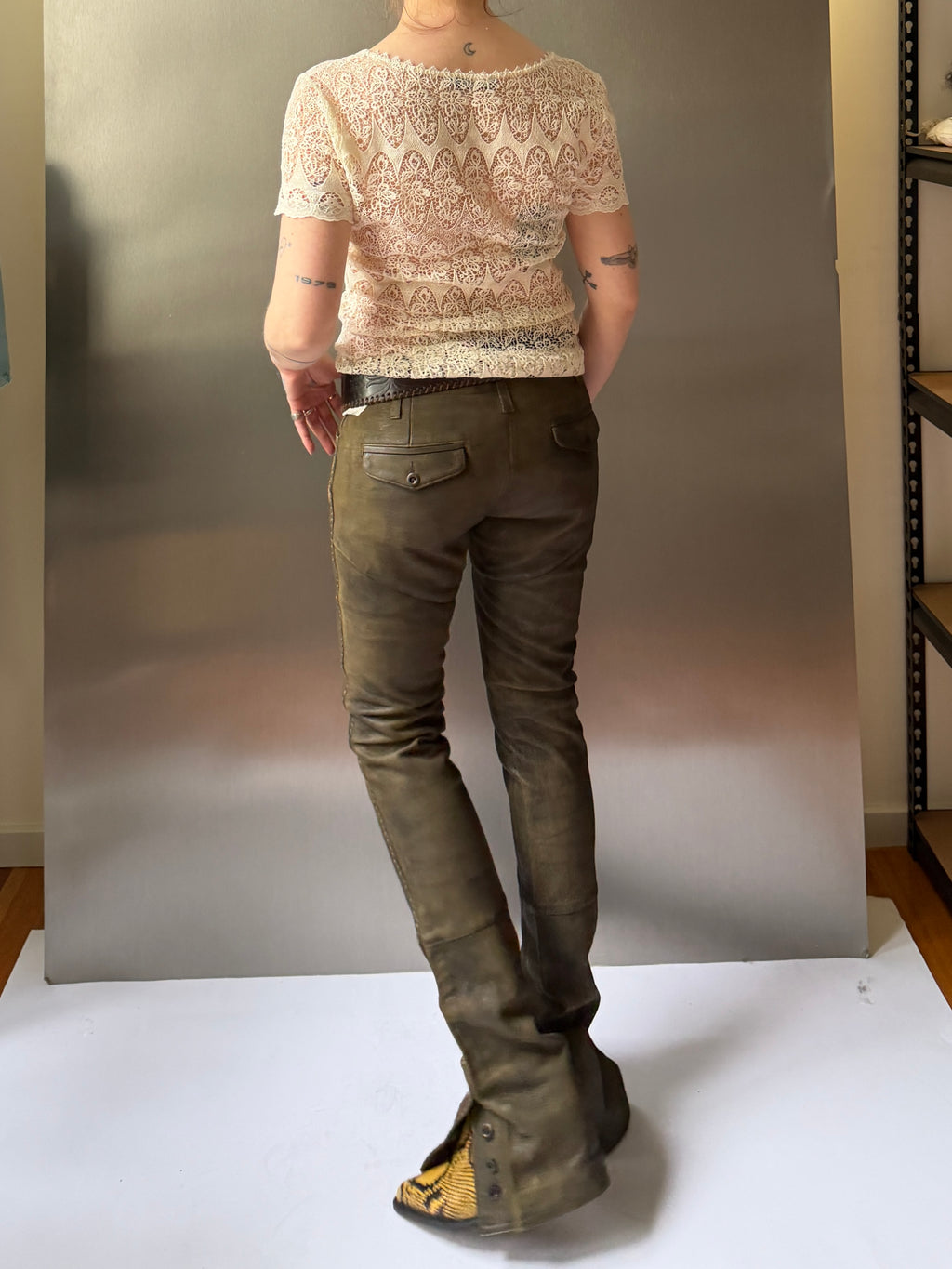 Ralph Lauren 2004 Western Leather Pants (S)