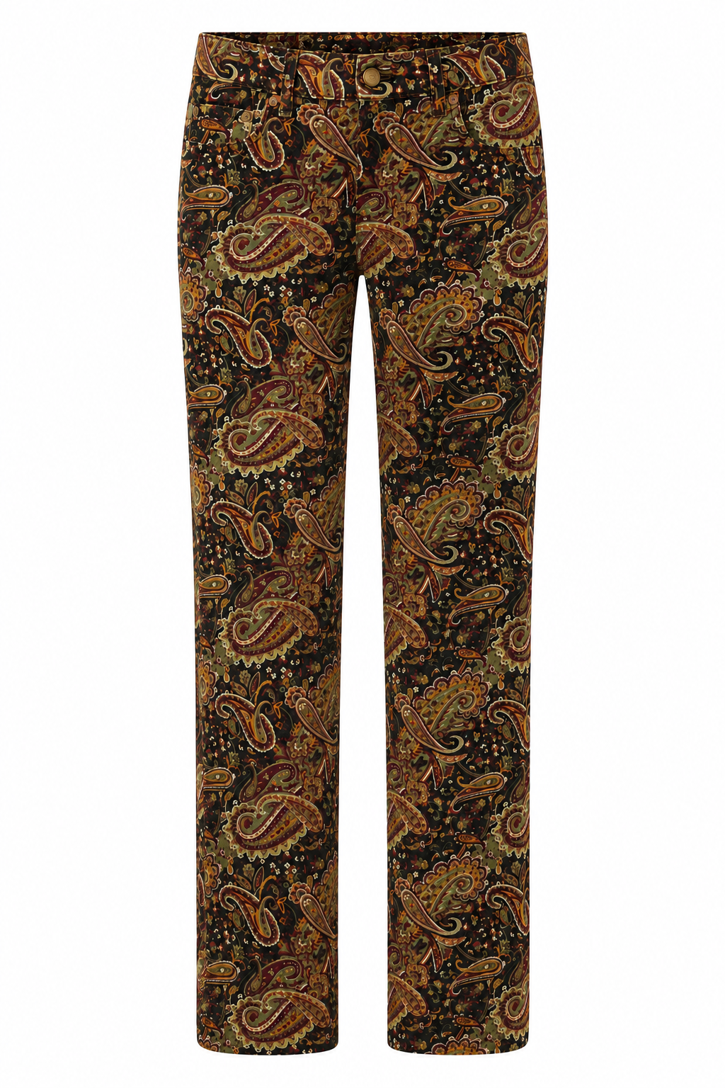 Paisley Print Denim Jeans (M)