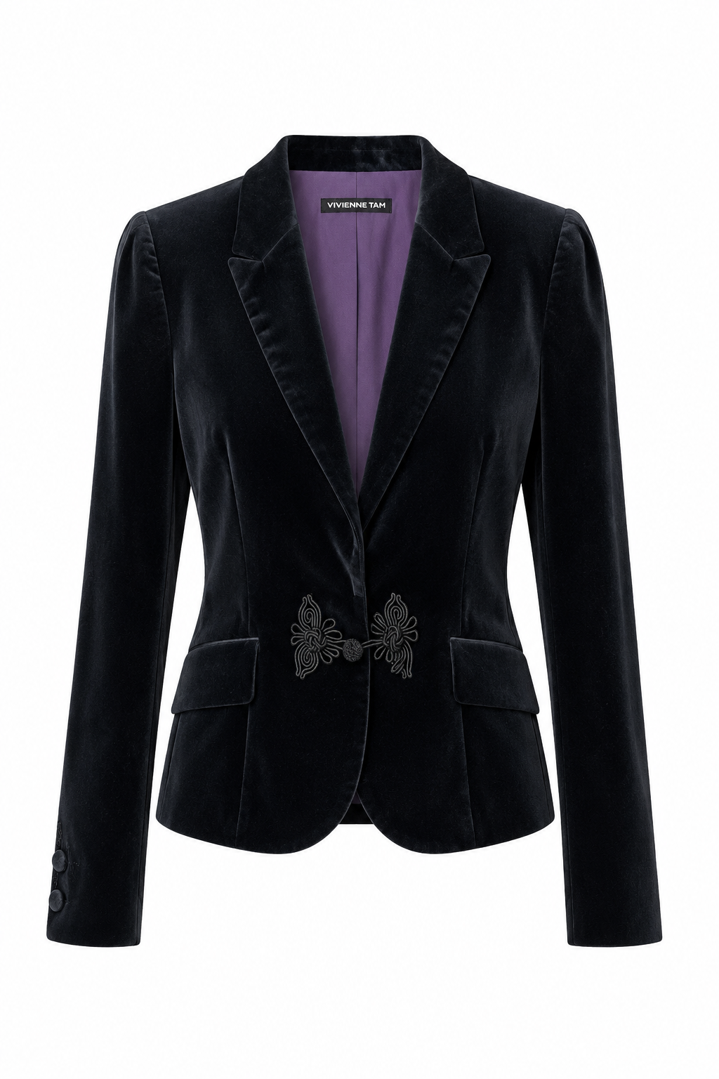 Velvet Frog Closure Blazer (XS)