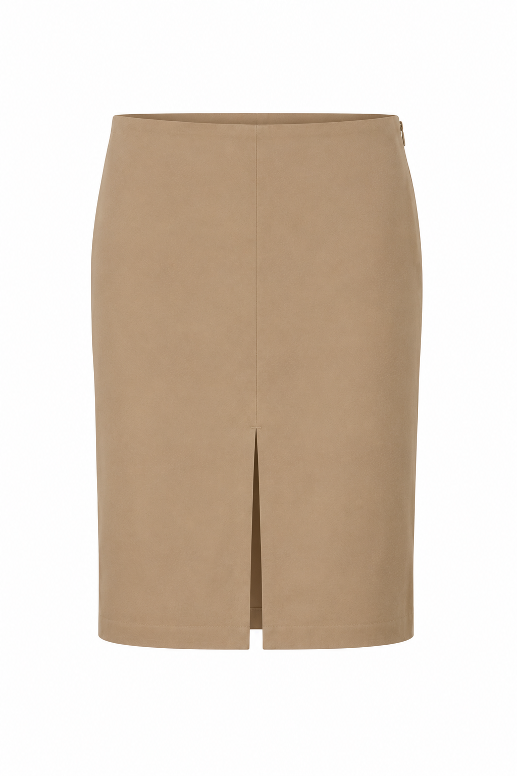 Gucci Vintage Beige Nylon Pencil Skirt with Front Slit (S-L)