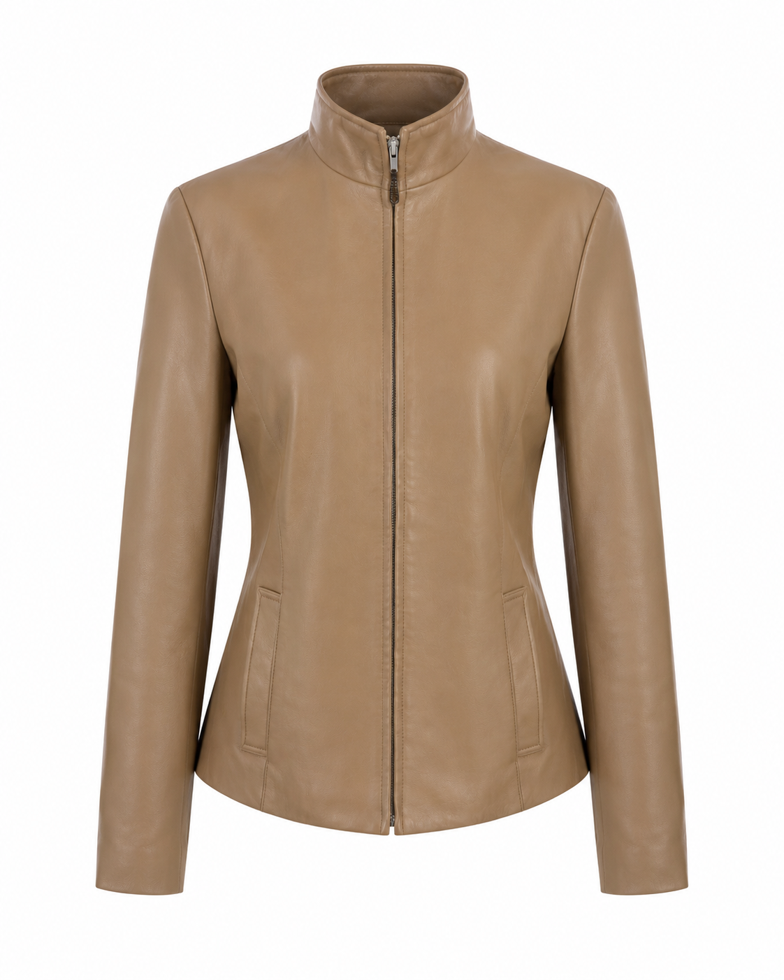 CK Calvin Klein Vintage Tan Leather Jacket (Fits XS/S)