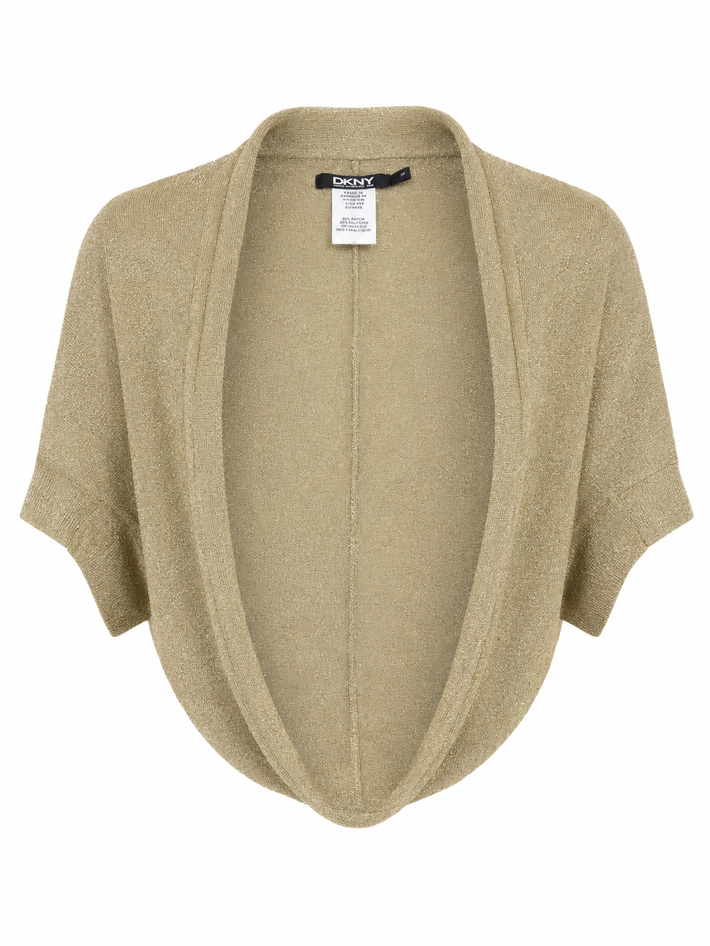 DKNY Lurex Gold Bolero Shrug (Fits XS-M)