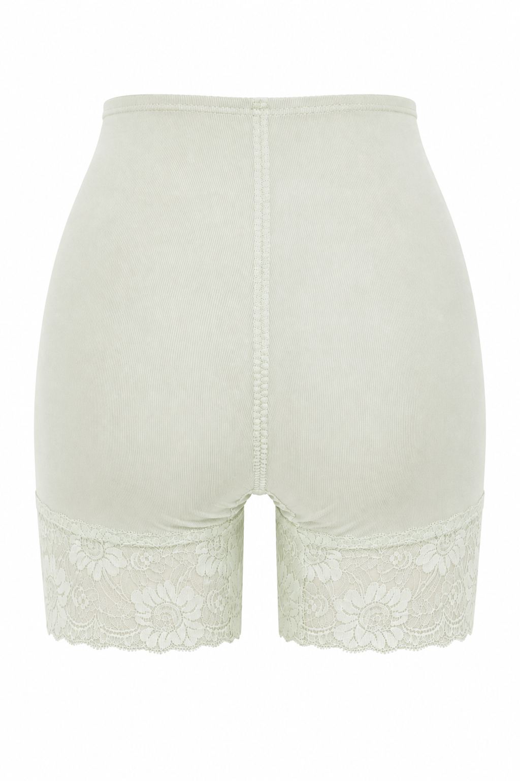 Vintage Japanese High-Waist Girdle Shorts in Pastel Green (Size XS/S)