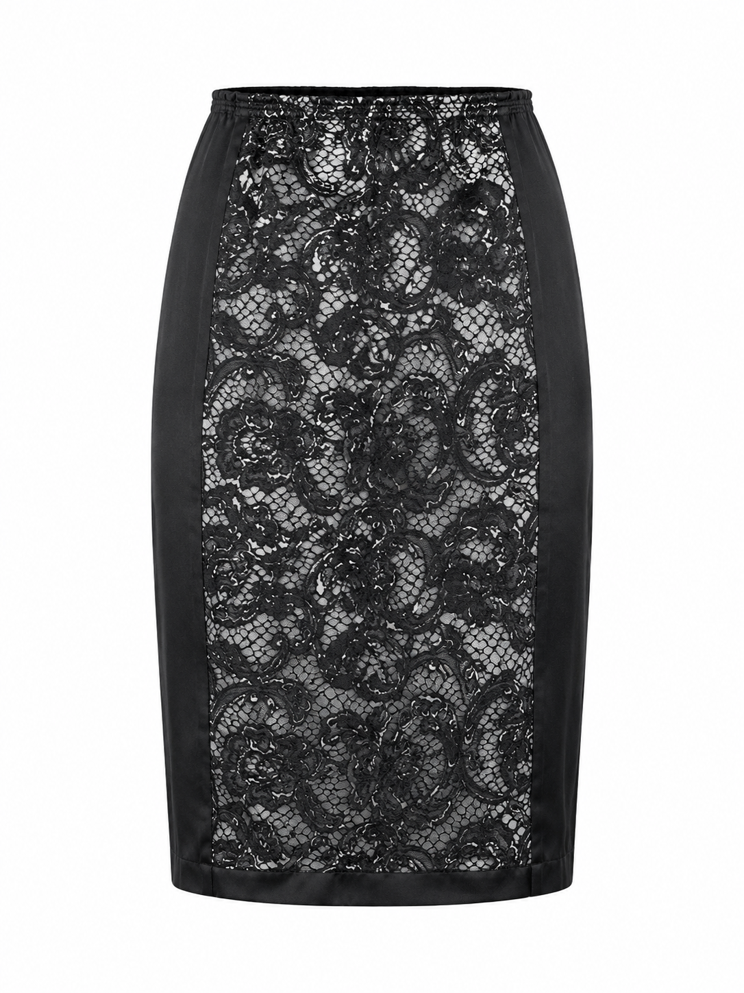 Archive Prada 2008 Runway 100% Silk Floral Lace-Print Skirt (Size XXS/XS)