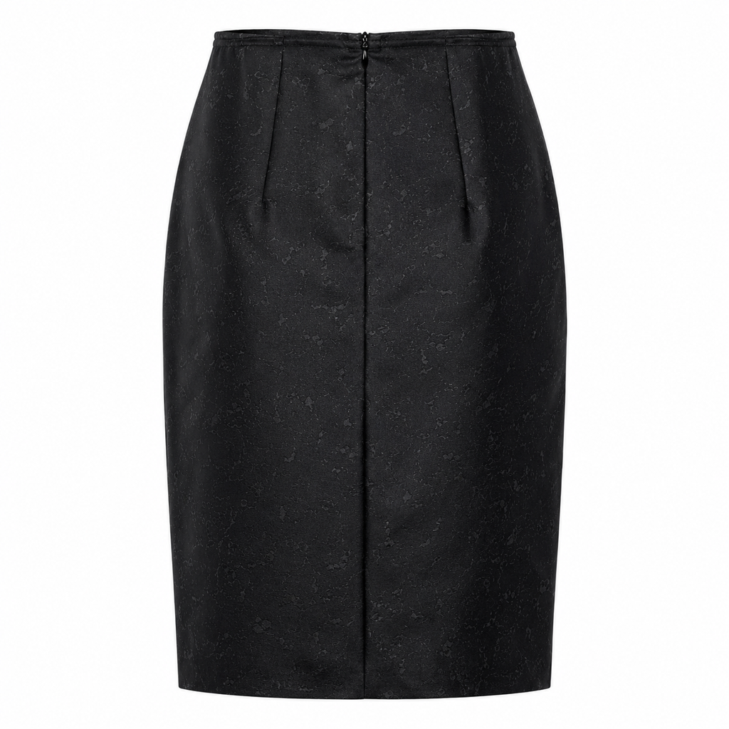 Archive Prada 2008 Runway 100% Silk Floral Lace-Print Skirt (Size XXS/XS)