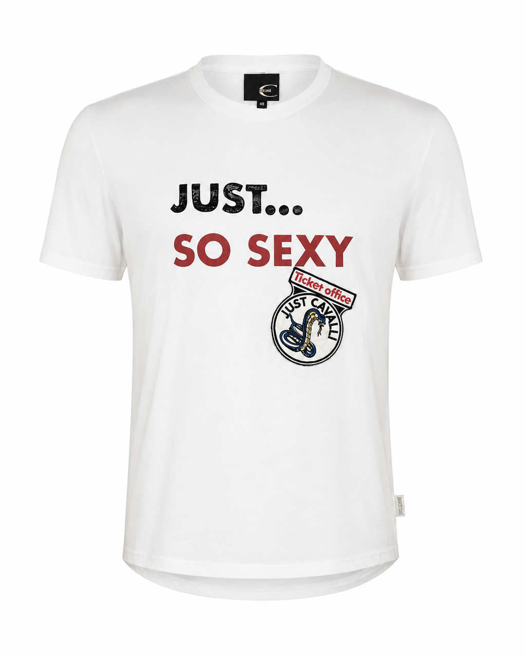 Vintage Just Cavalli "Just So Sexy" Graphic Tee —  Made in Italy (M/L)