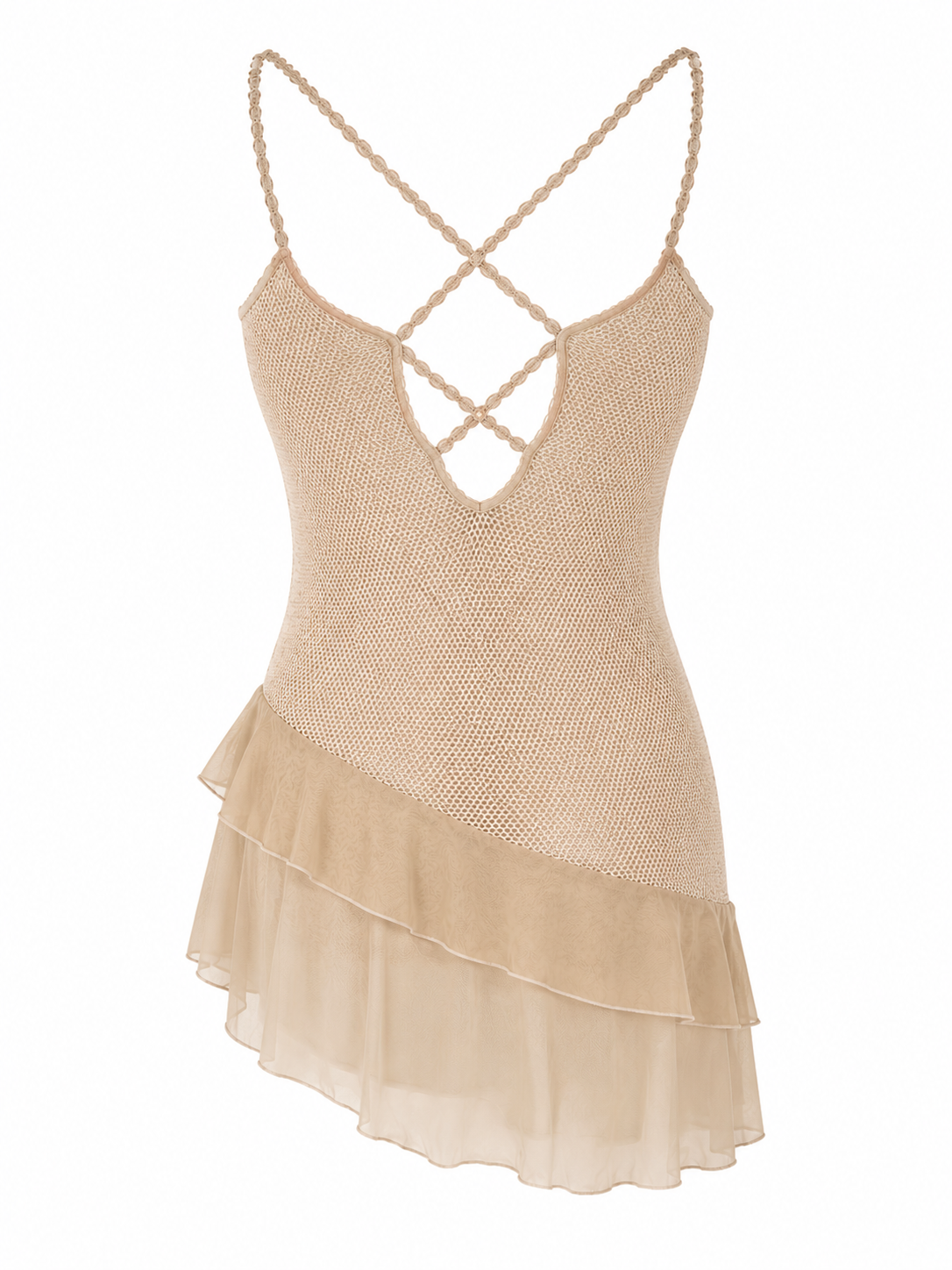 Deadstock Beige Ruffle Cami (S)