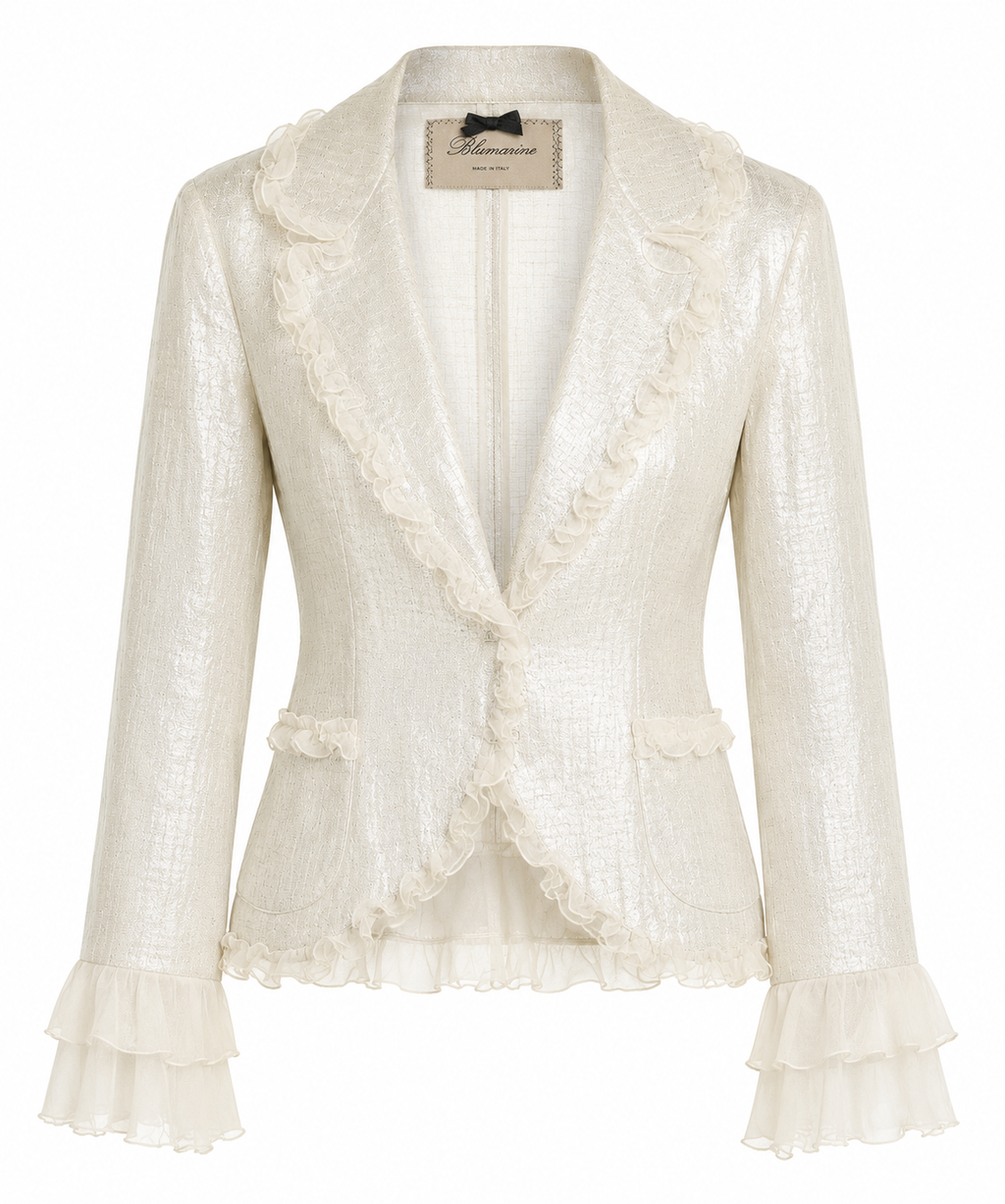 Blumarine Metallic Lace Jacket (XS/S)