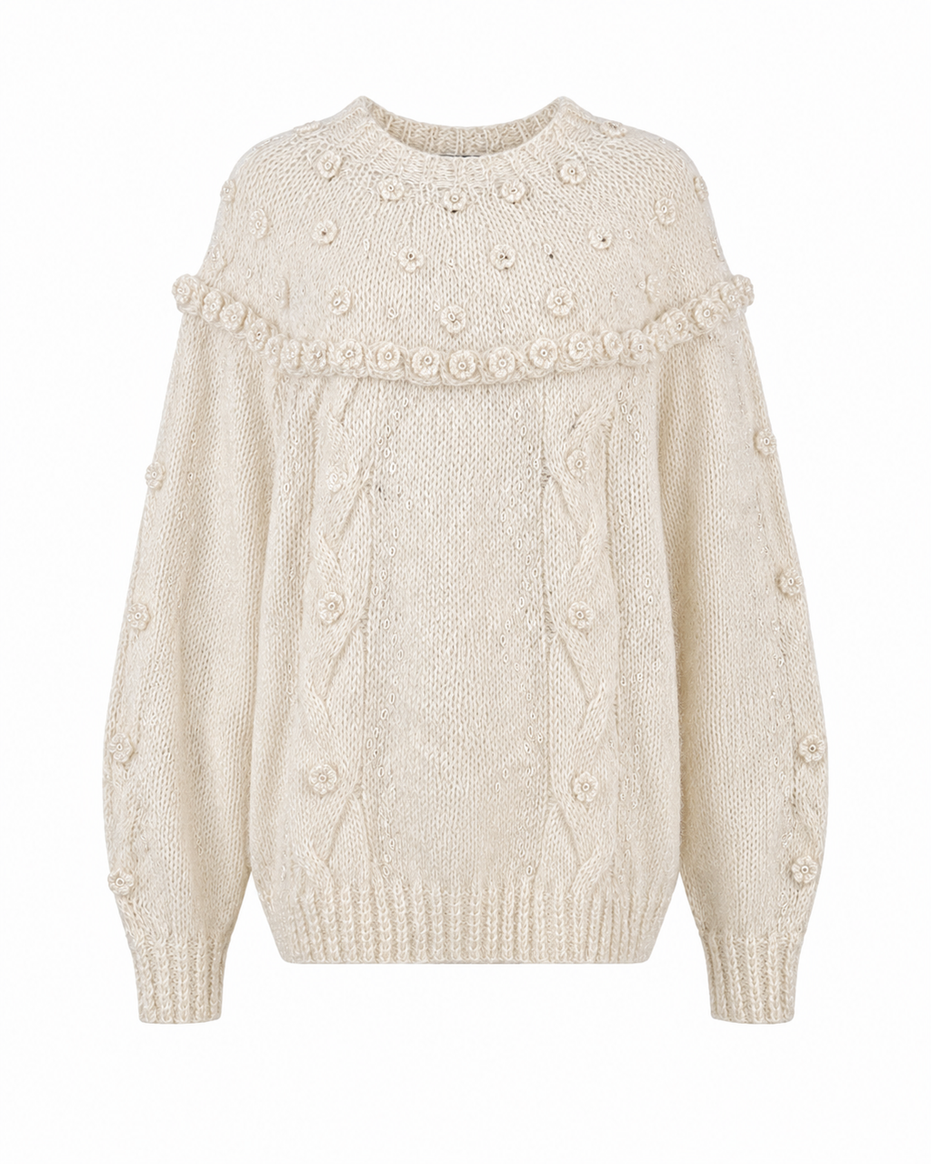 Flower Knit Sweater (XS-L)