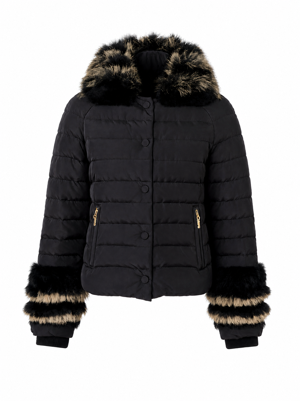 Galliano Puffer w Fox Fur Trim (S)