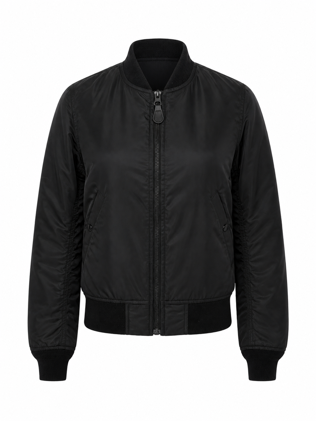 Black Nylon Bomber Jacket (XS)