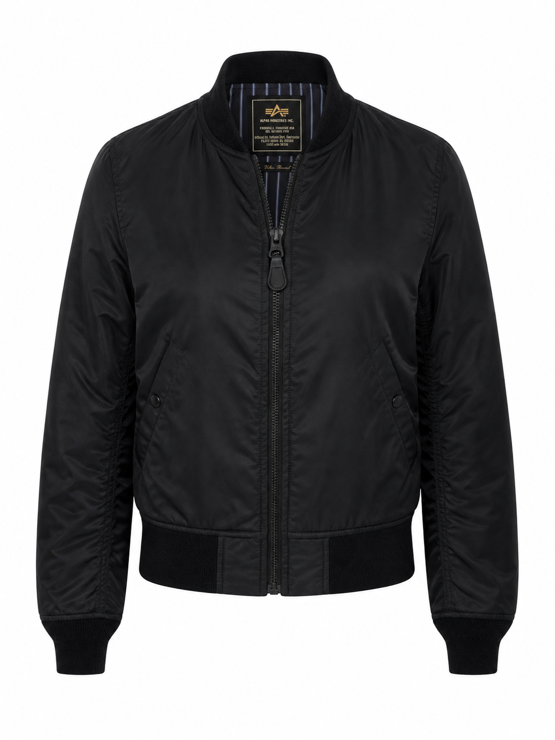 Black Nylon Bomber Jacket (XS)