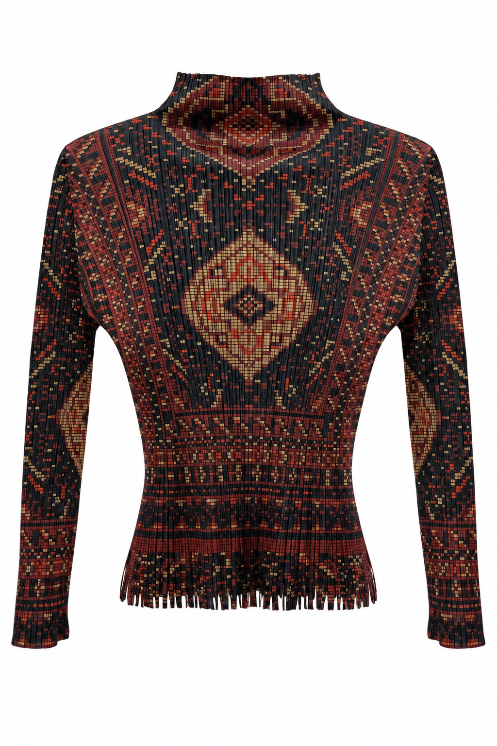 Pleats Please Issey Miyake AW2006 Fringe Top (XS–L)