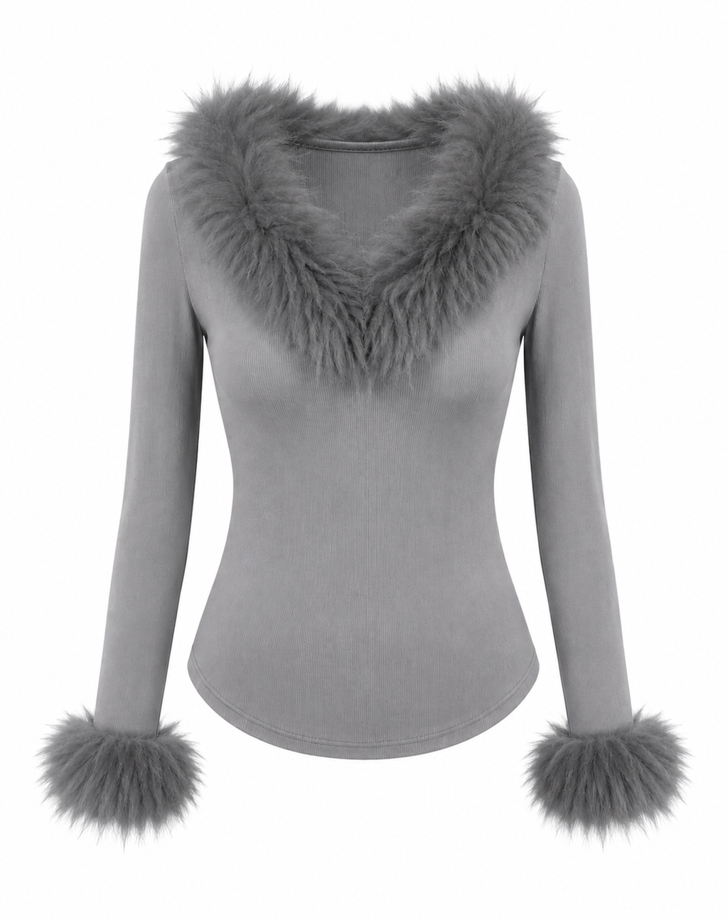 Off Duty Top — Faux Fur