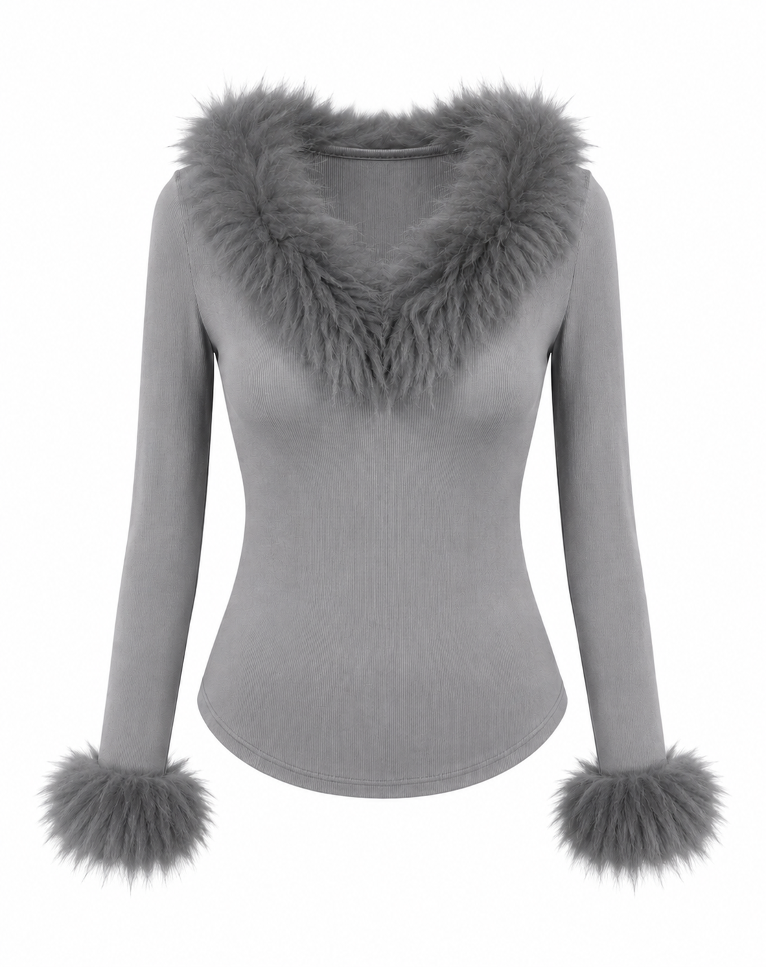 Off Duty Top — Faux Fur